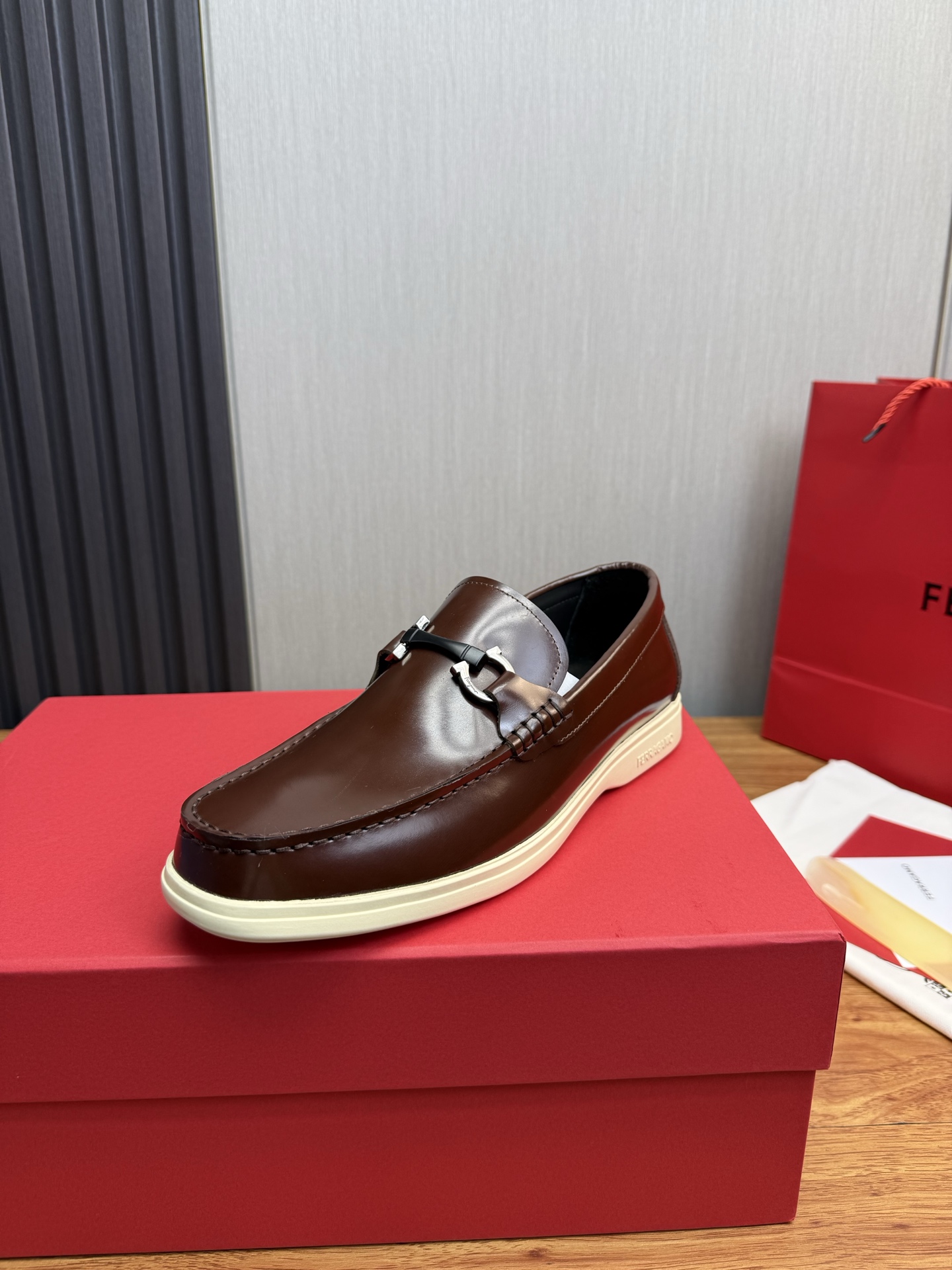 Ferragamo Style Leather Men's Shoes Lookbook Reference image 1