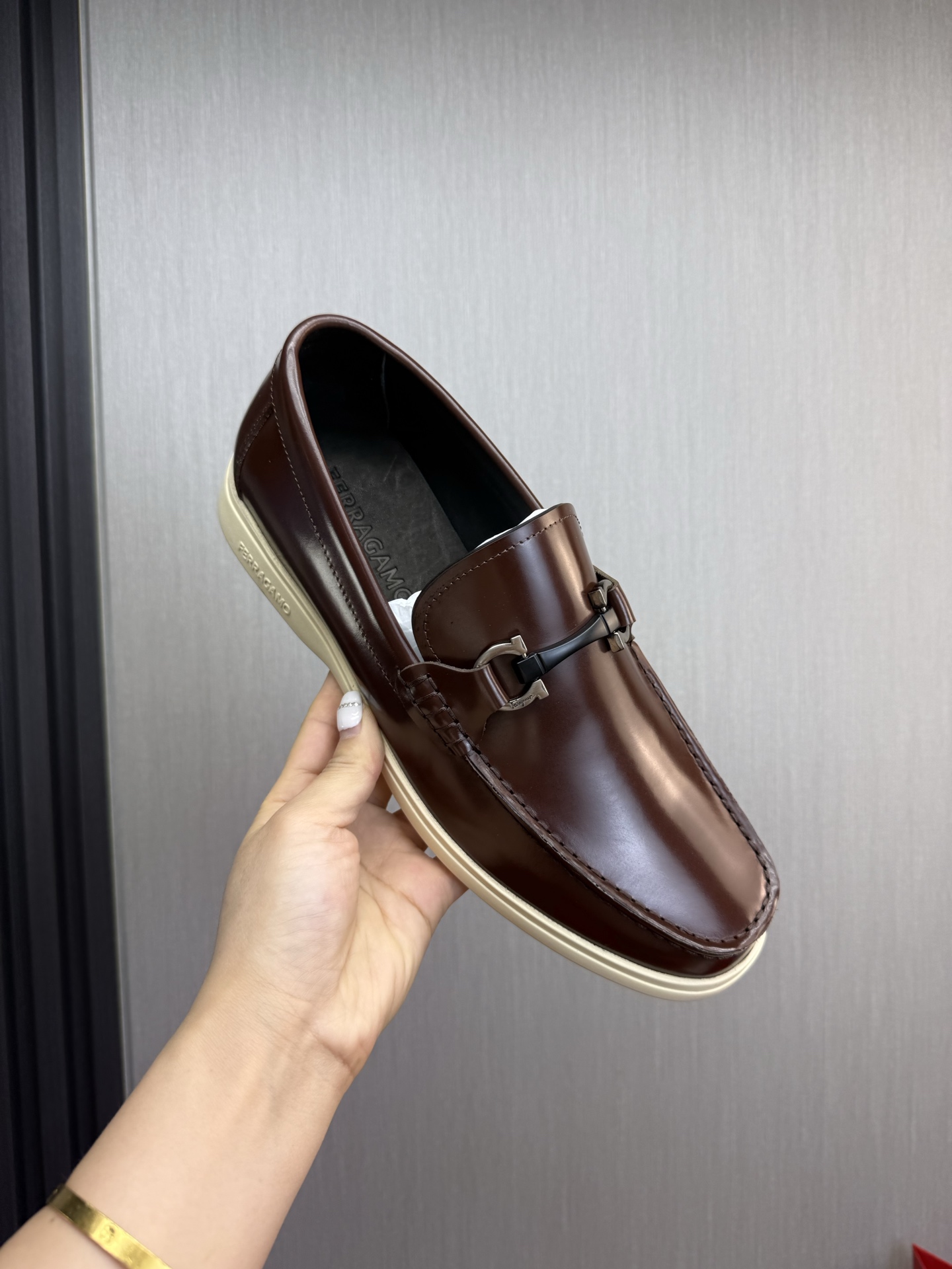 Ferragamo Style Leather Men's Shoes Men's Shoes Men's Shoes detail image 8 from source 783471