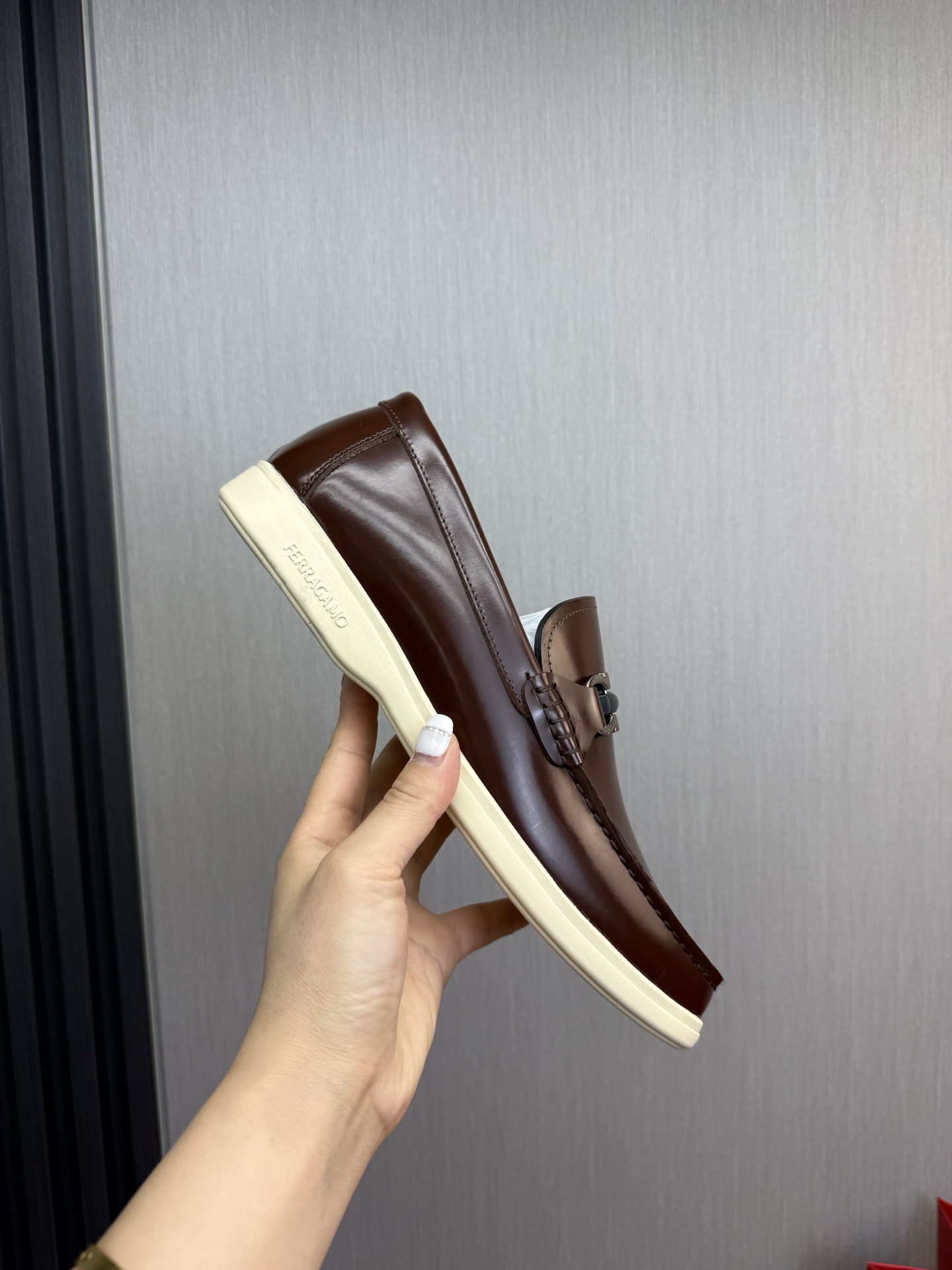 Ferragamo Style Leather Men's Shoes Men's Shoes Men's Shoes detail image 7 from source 783471