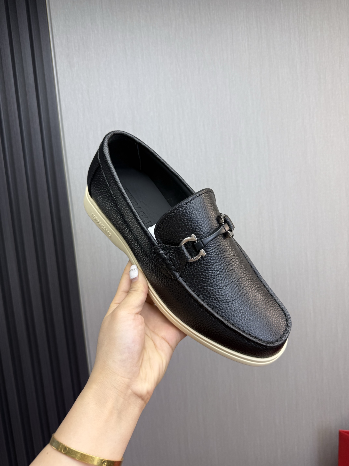 Ferragamo Style Leather Men's Shoes Men's Shoes Men's Shoes detail image 8 from source 783472