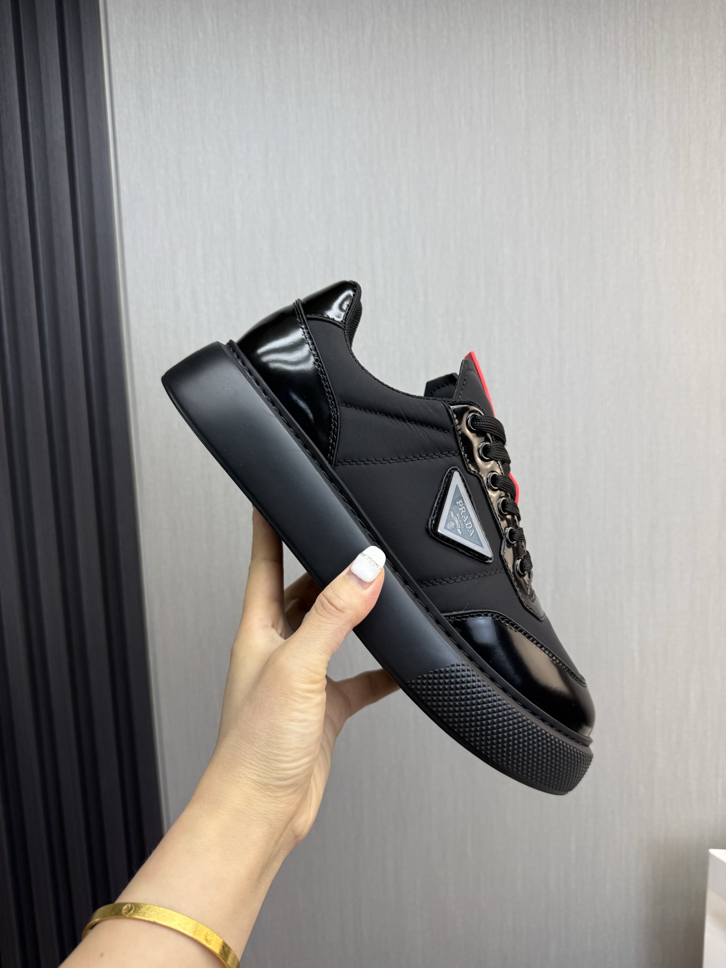 Prada Style Leather Men's Shoes style reference detail image 7 from source 782046