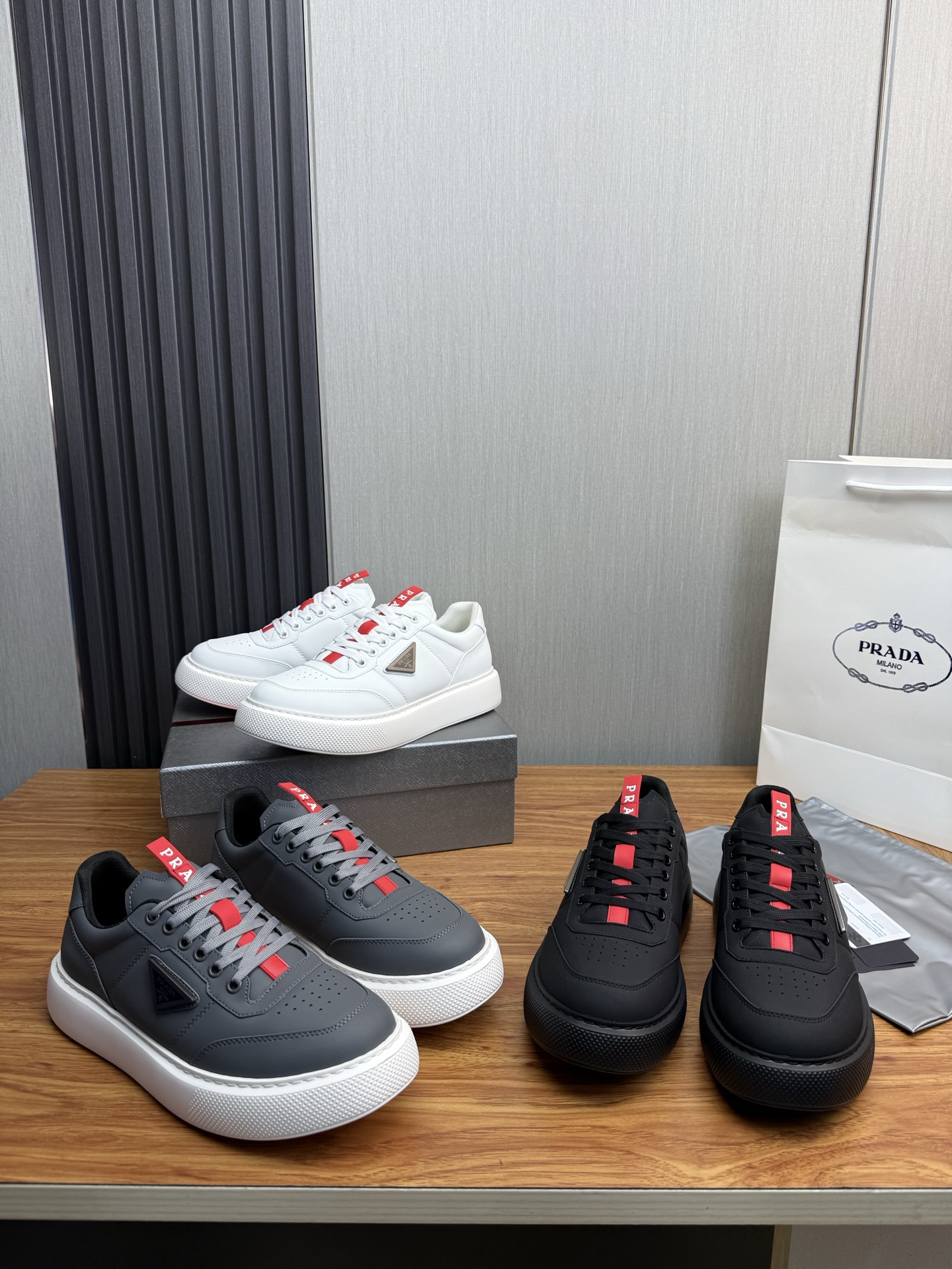 Prada Style Leather Men's Shoes Lookbook Reference image 1