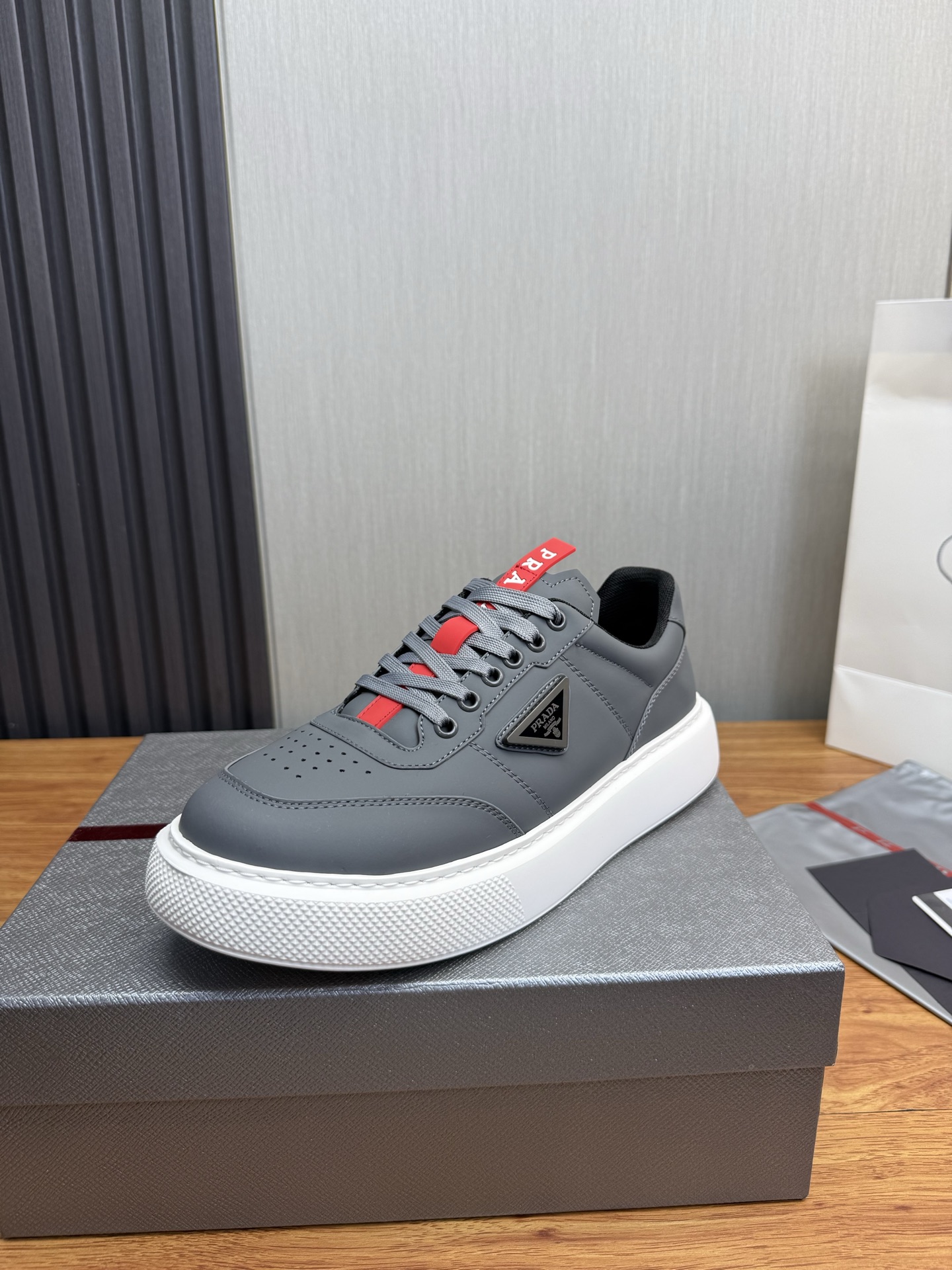 Prada Style Leather Men's Shoes Lookbook Reference image 1