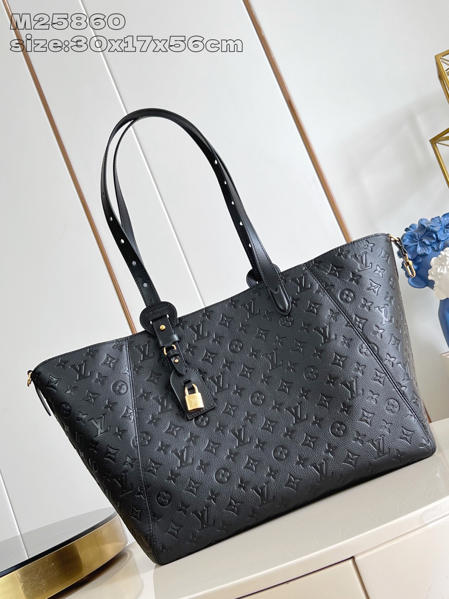 Louis Vuitton All In One Black Embossed Leather Medium Tote Bag M25860 2 a1758854903244 1622