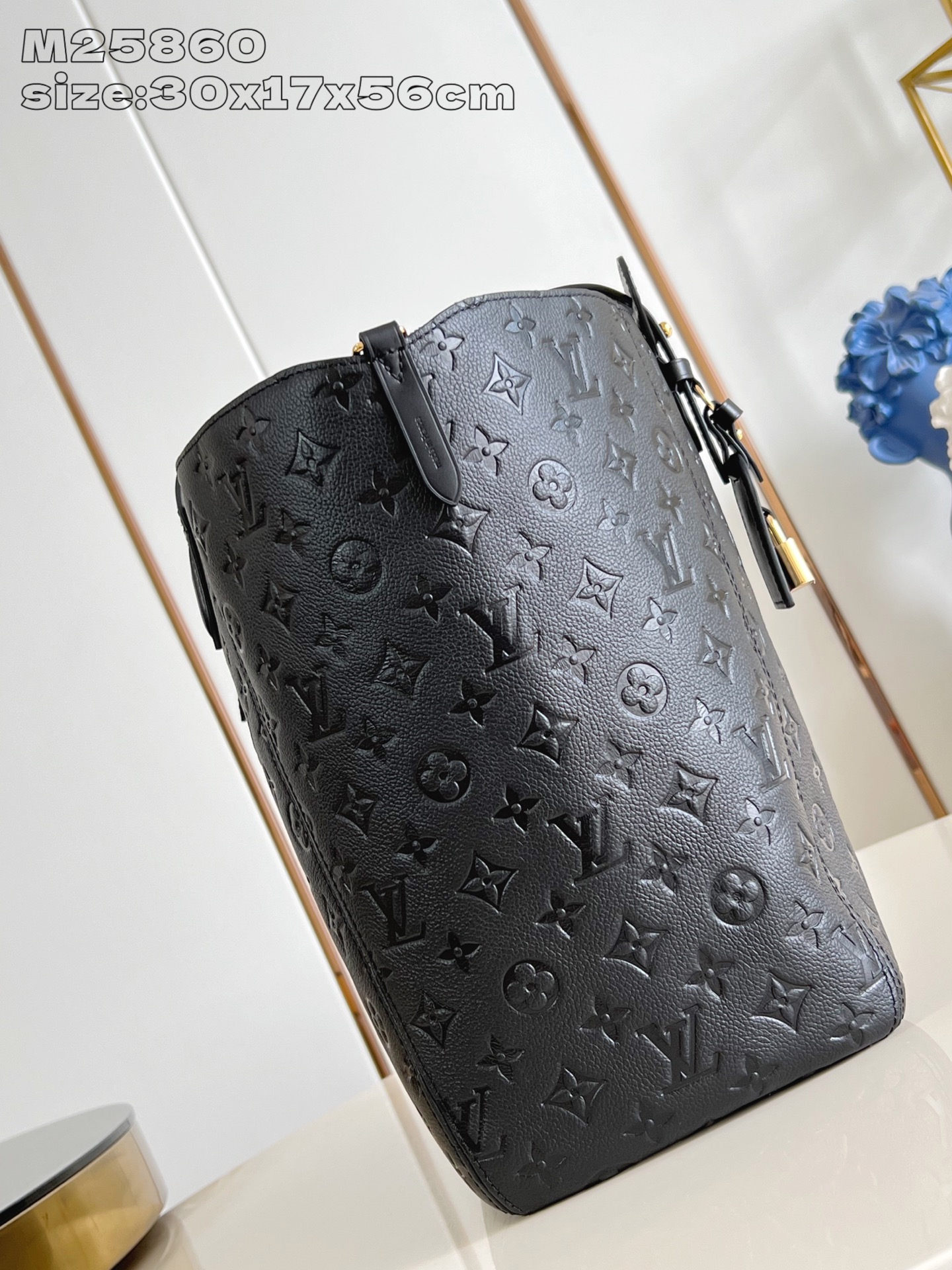 Louis Vuitton All In One Black Embossed Leather Medium Tote Bag M25860 4 a1758854903245 1016