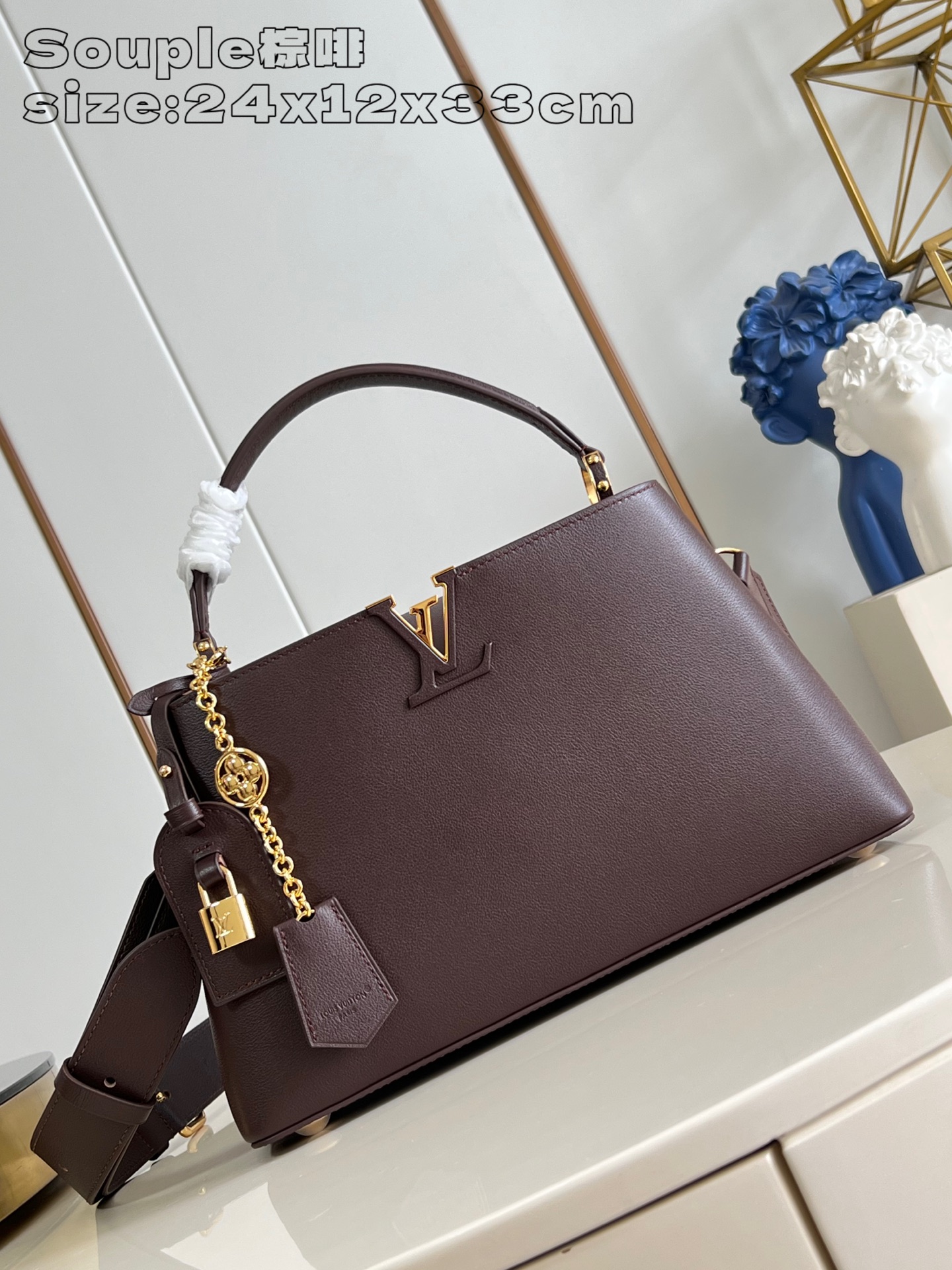 Louis Vuitton Capucines Souple Medium Bag - Brown Leather Handbag 1 a1758855744102 7650