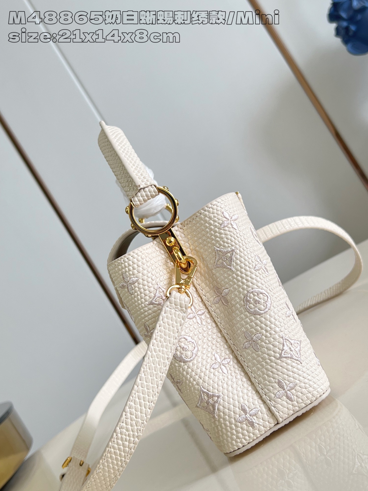 Louis Vuitton Capucines Mini Bag: Taurillon Leather & Lizard Trim, 21x14x8cm 4 a1758855918574 3335