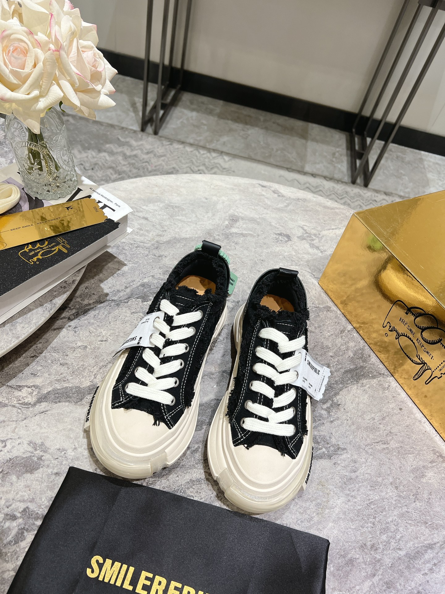 SMILEREPUBLIC Seon Jian Canvas Shoes: Retro Style, Comfortable, High Quality Materials - 图片 4