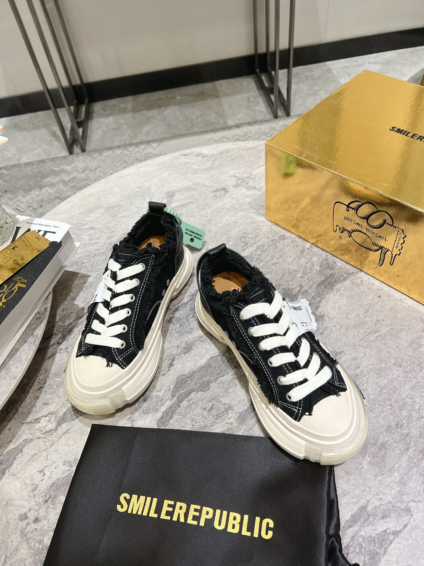 SMILEREPUBLIC Seon Jian Canvas Shoes: Retro Style, Comfortable, High Quality Materials - 图片 2