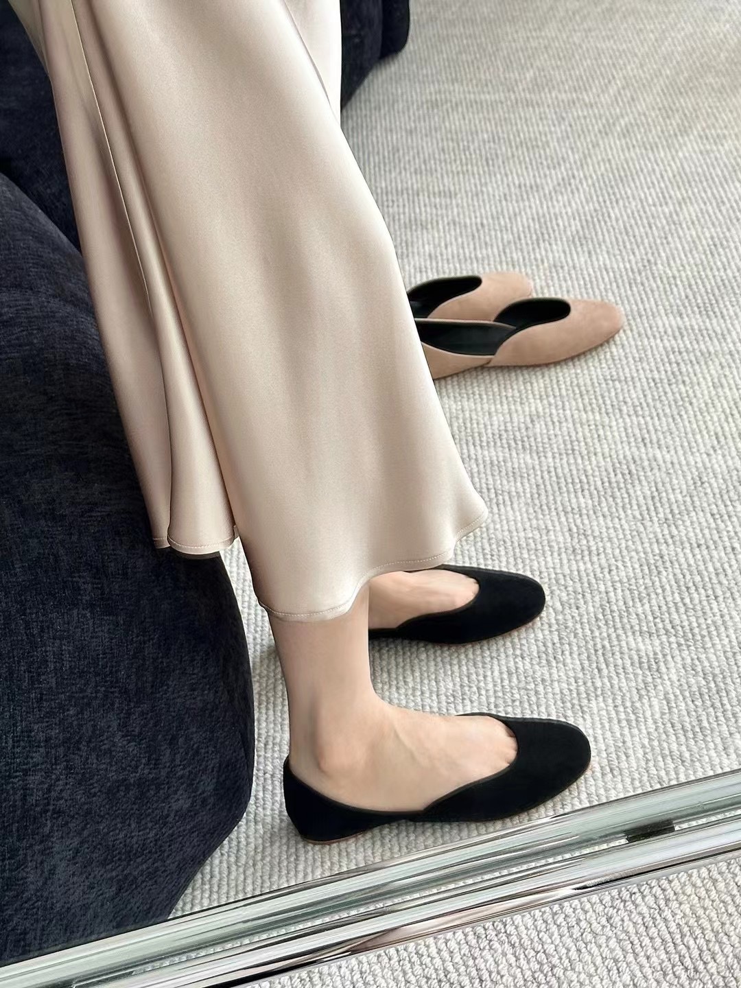 NO:592710,Upper foot picture#,single shoes19860909上脚图#,单鞋,Women's Shoes