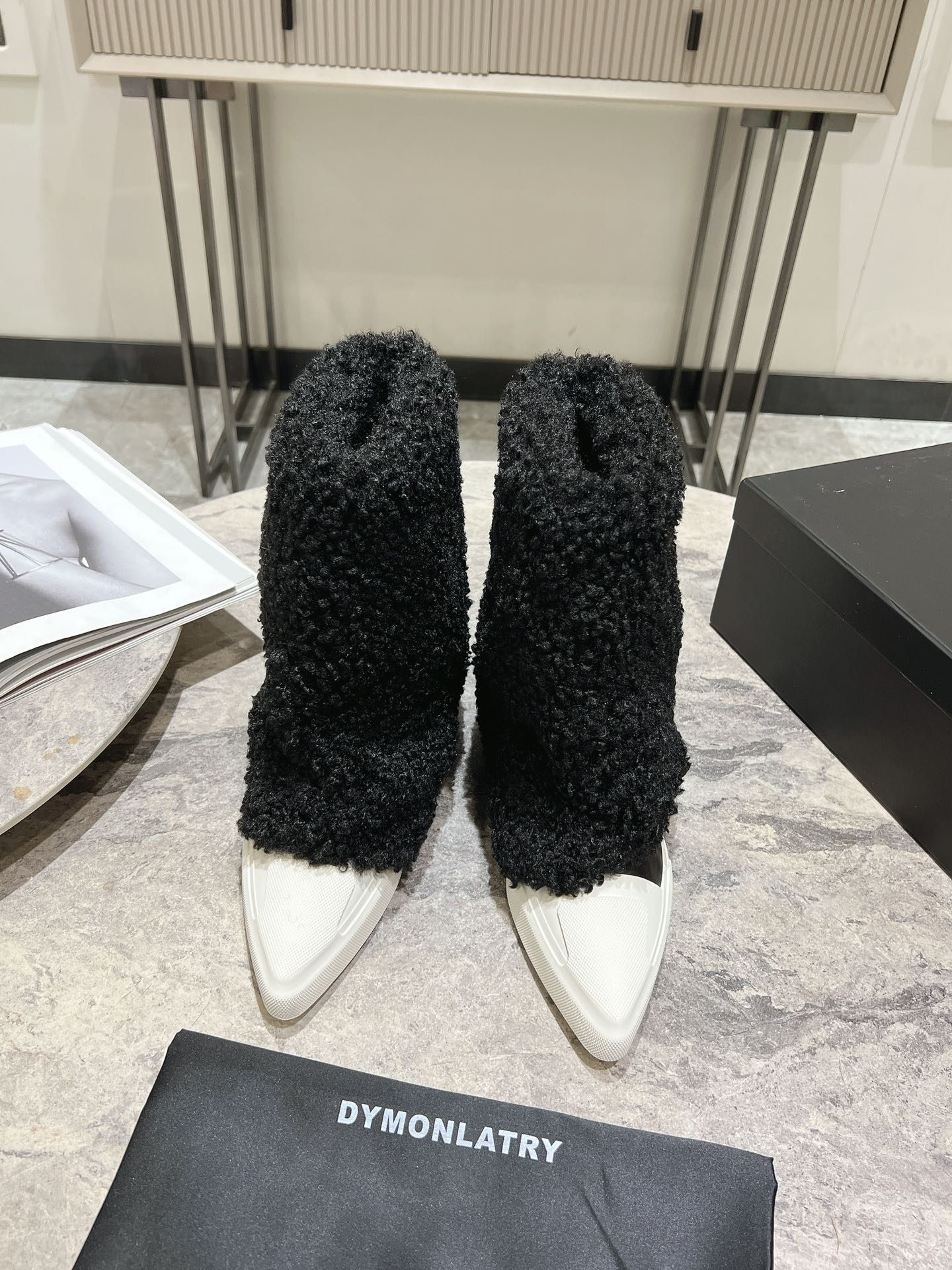 “Black Street Style Shoes with 3cm Height Increase, Sports Comfort, and Casual White-Faced Design – Size 35-39” - 图片 9