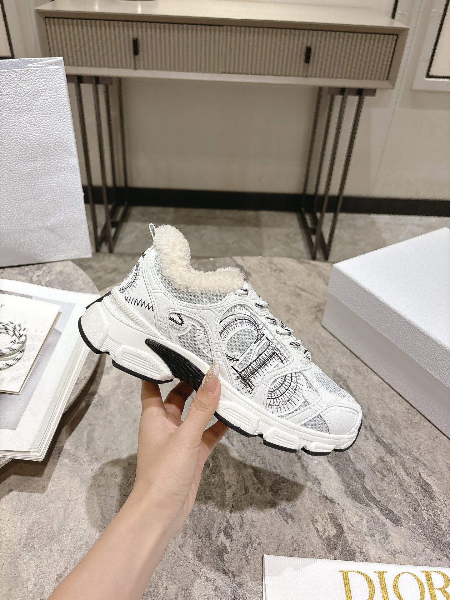 Dior spiegelkwaliteit
 Schoenen Sportschoenen Unisex Wol Fashion Casual