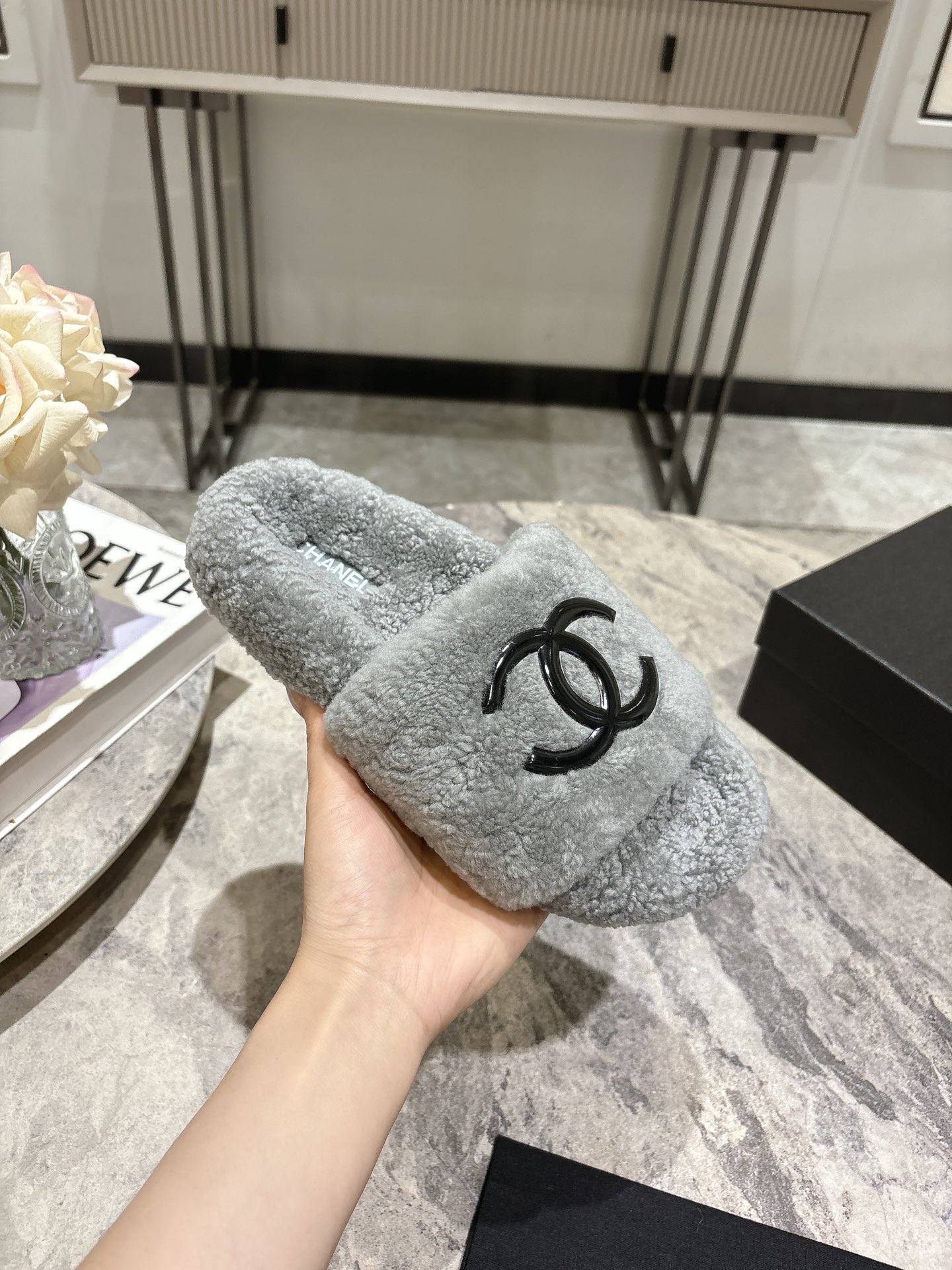 Chanel Groothandel
 Schoenen Pantoffels Rubber Wol