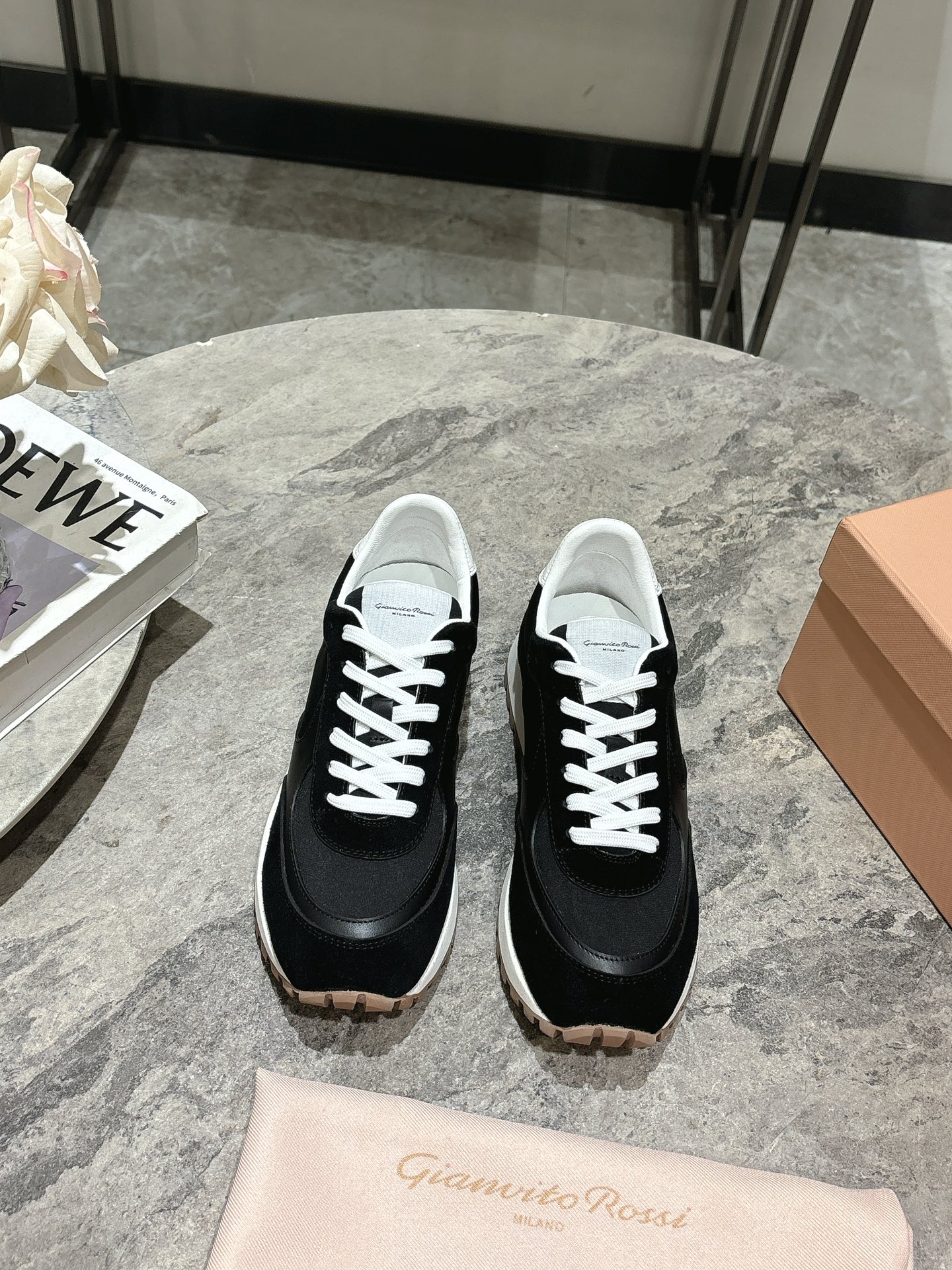 Gianvito Rossi 25ss Retro Couples Sneakers: Fashionable, Comfortable, and High Quality