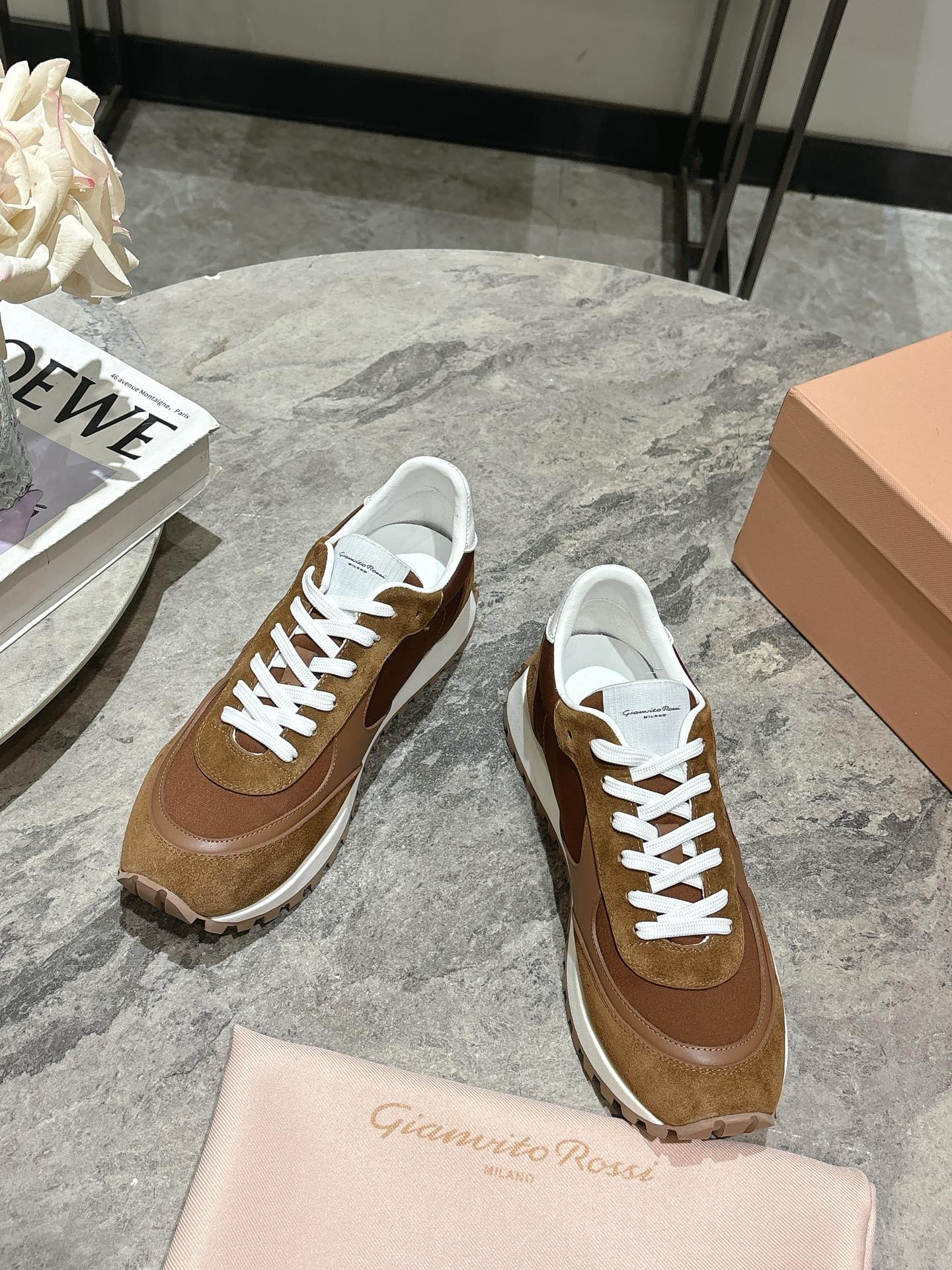 Gianvito Rossi 25ss Retro Sneakers: Stylish, Comfortable, and Fashionable in Hair 800 - 图片 2