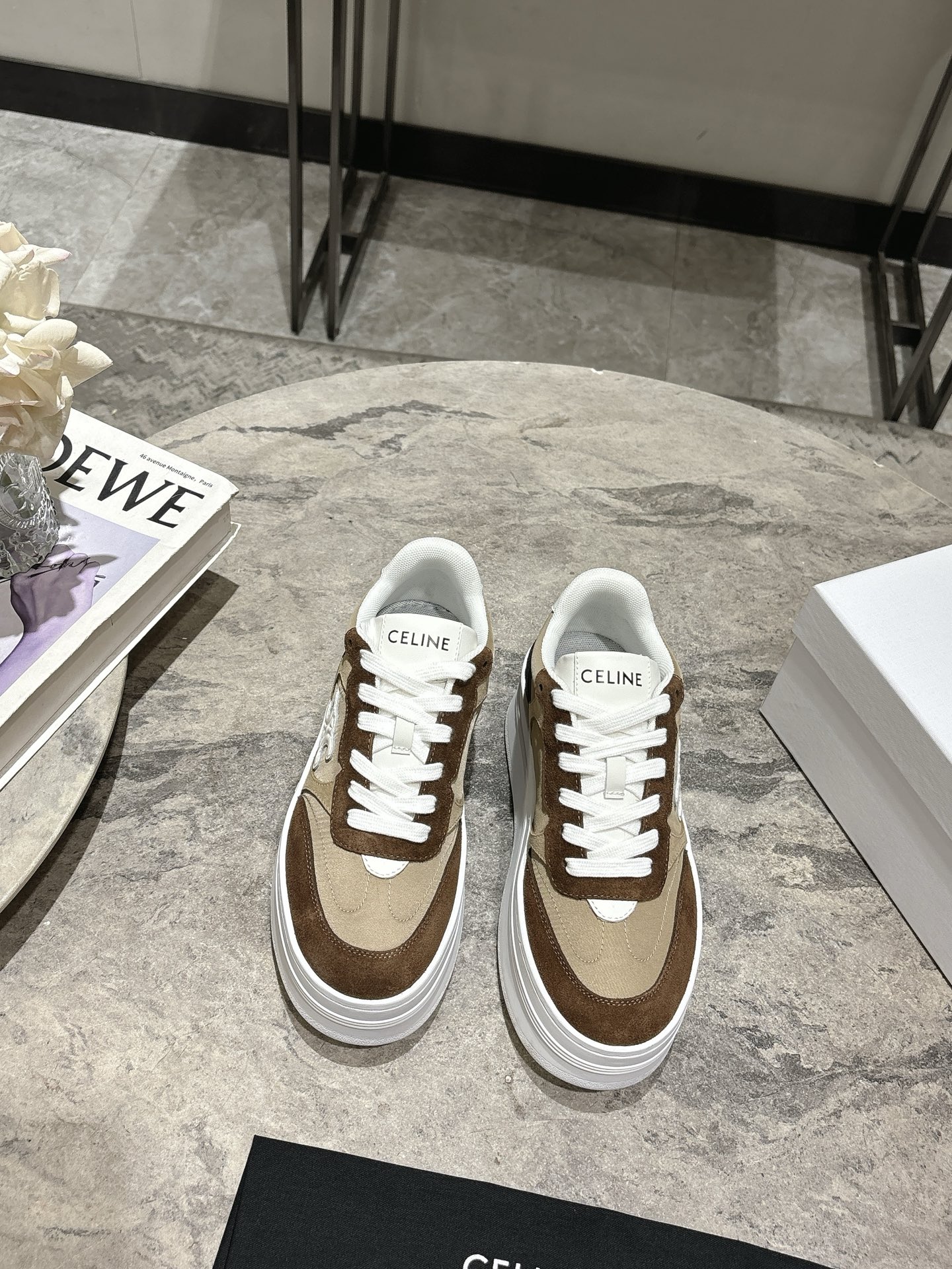 Celine Runner Sneakers Women's Thick-Soled Lace-Up Platform Shoes 2025 Spring 4 i1743183555034 796 0 1