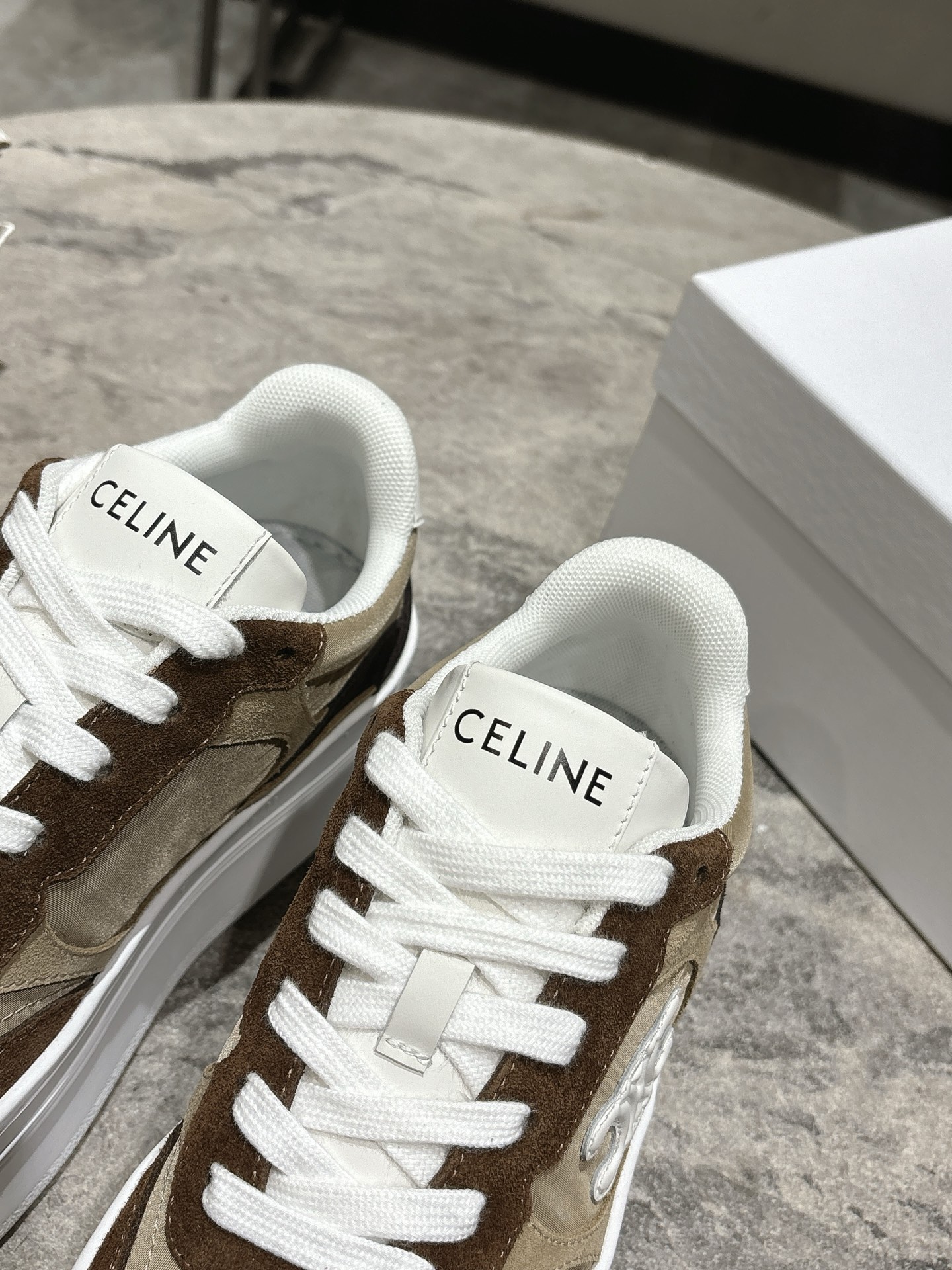 Celine Runner Sneakers Women's Thick-Soled Lace-Up Platform Shoes 2025 Spring 9 i1743183557489 5449 0 7