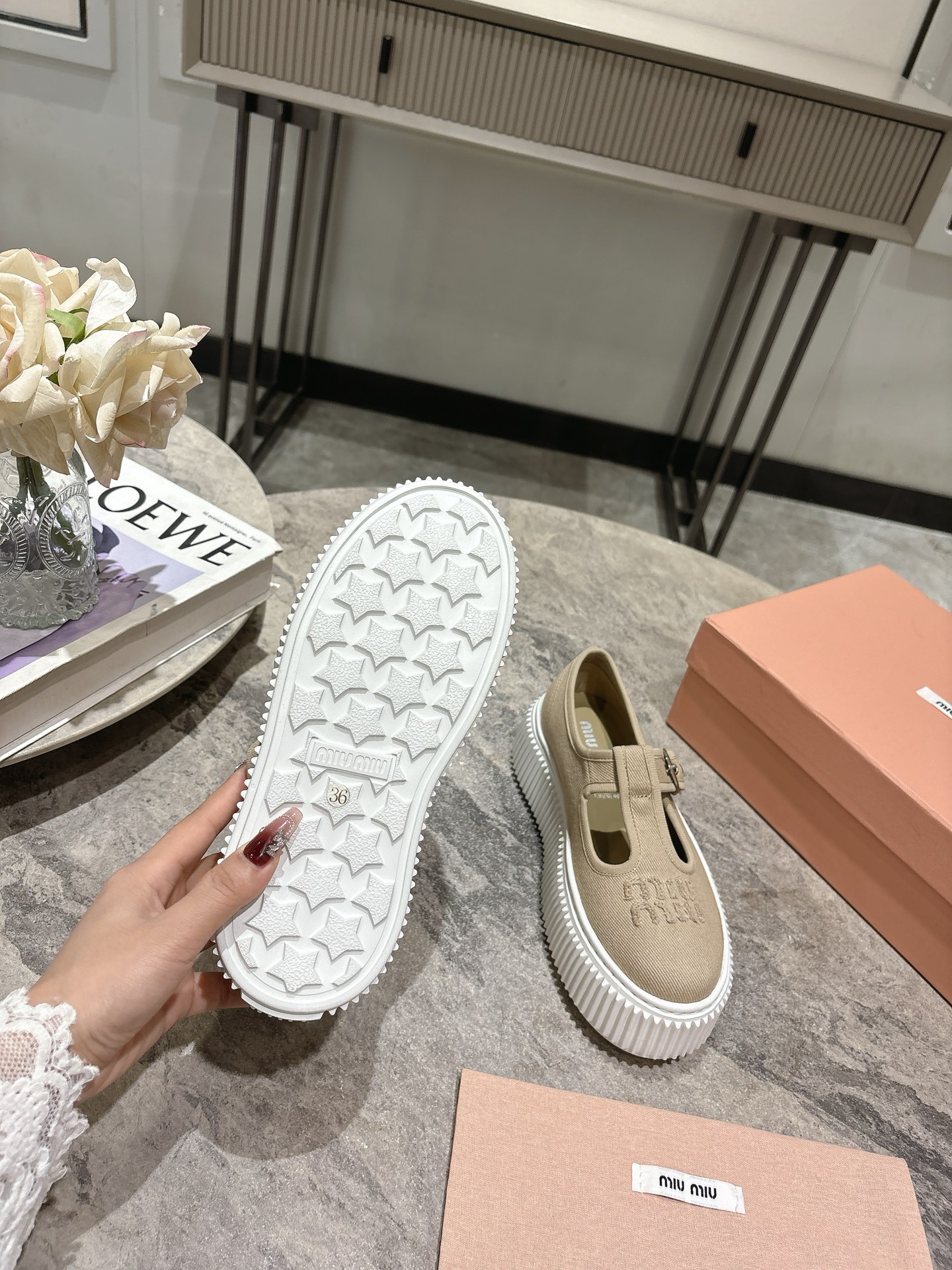 Miu Miu 2025 Spring Mary Jane Platform Shoes, Comfortable & Fashionable 6 i1744130460725 1581 0 4