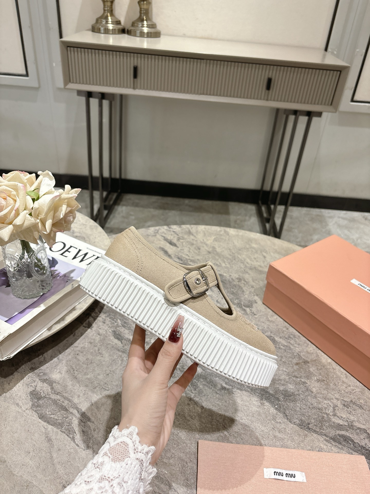 Miu Miu 2025 Spring Mary Jane Platform Shoes, Comfortable & Fashionable 7 i1744130460770 3477 0 5
