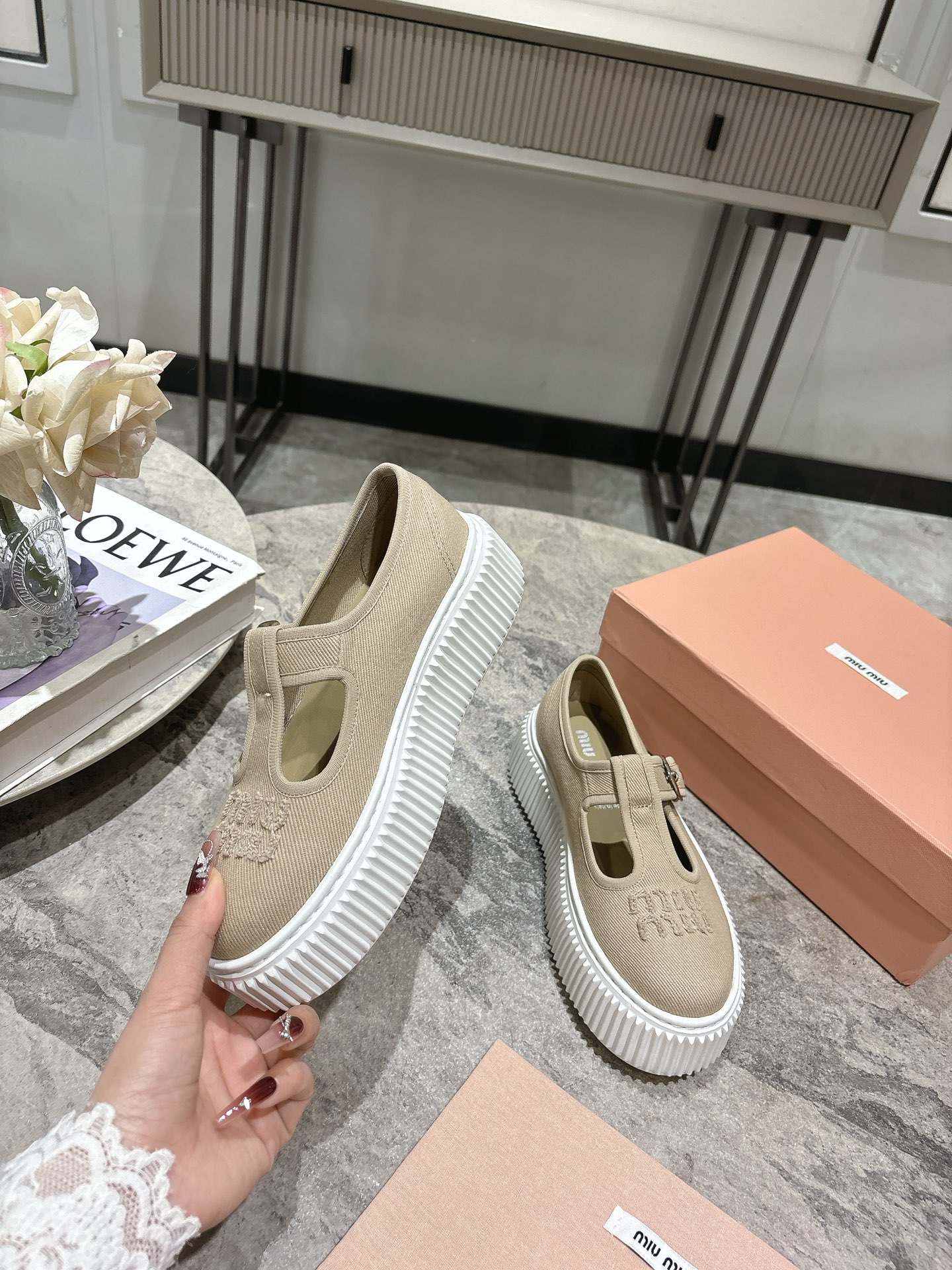 Miu Miu 2025 Spring Mary Jane Platform Shoes, Comfortable & Fashionable 5 i1744130460770 3790 0 3