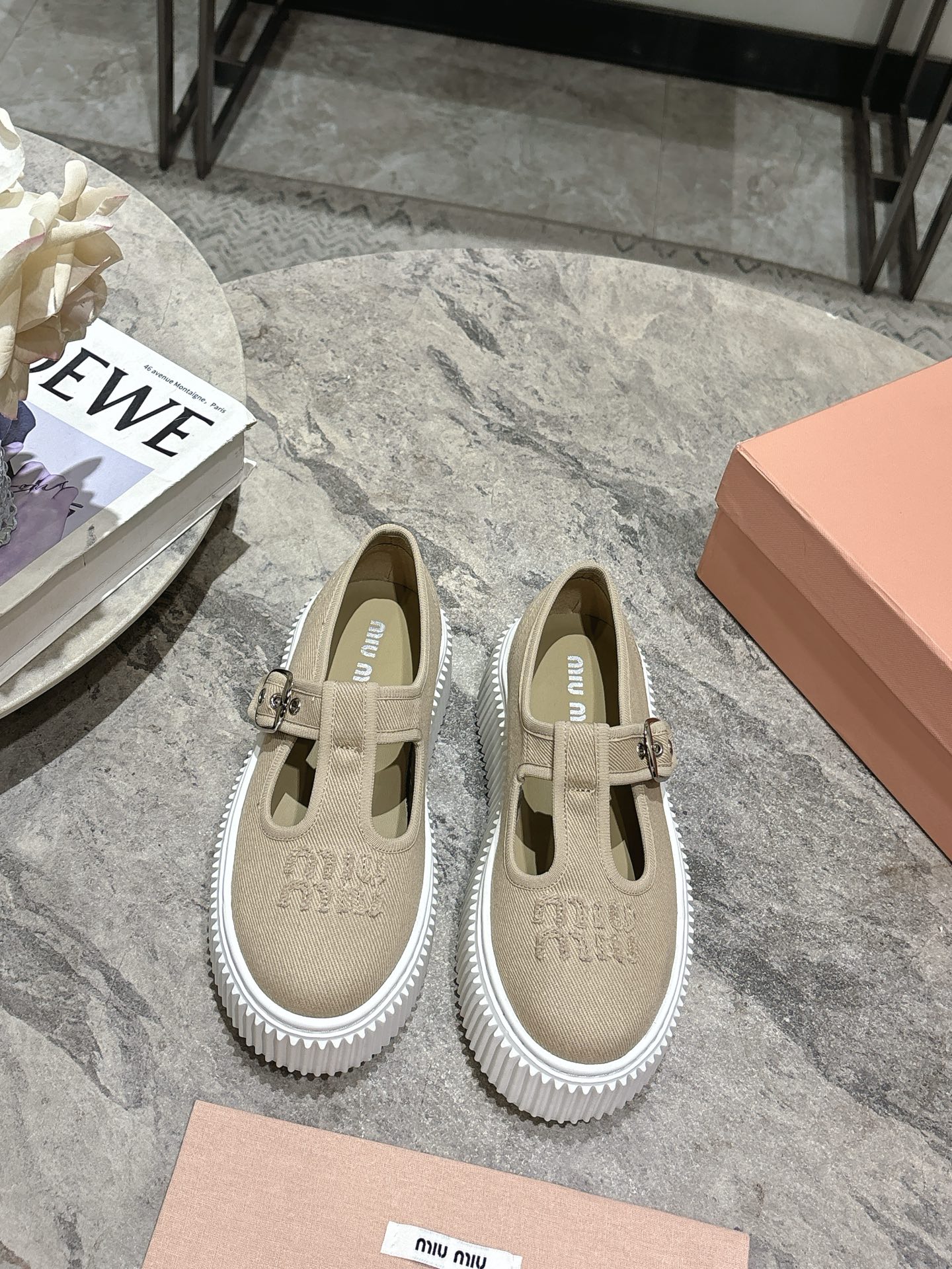 Miu Miu 2025 Spring Mary Jane Platform Shoes, Comfortable & Fashionable 3 i1744130461849 5333 0 0