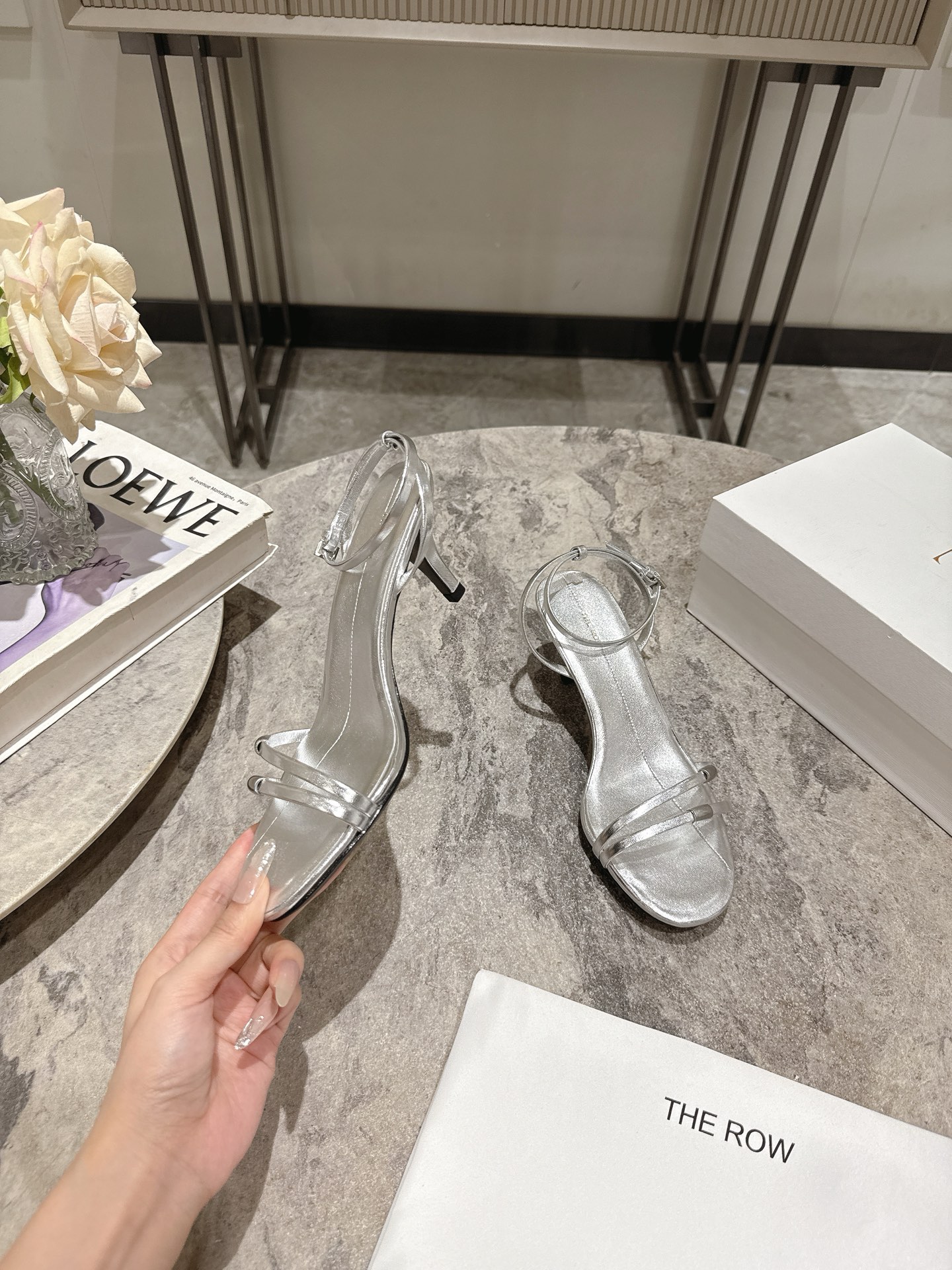 The Row Spring/Summer New Slingback Sandals Stiletto Heel Sandals 2 i1746458820581 2563 0 2