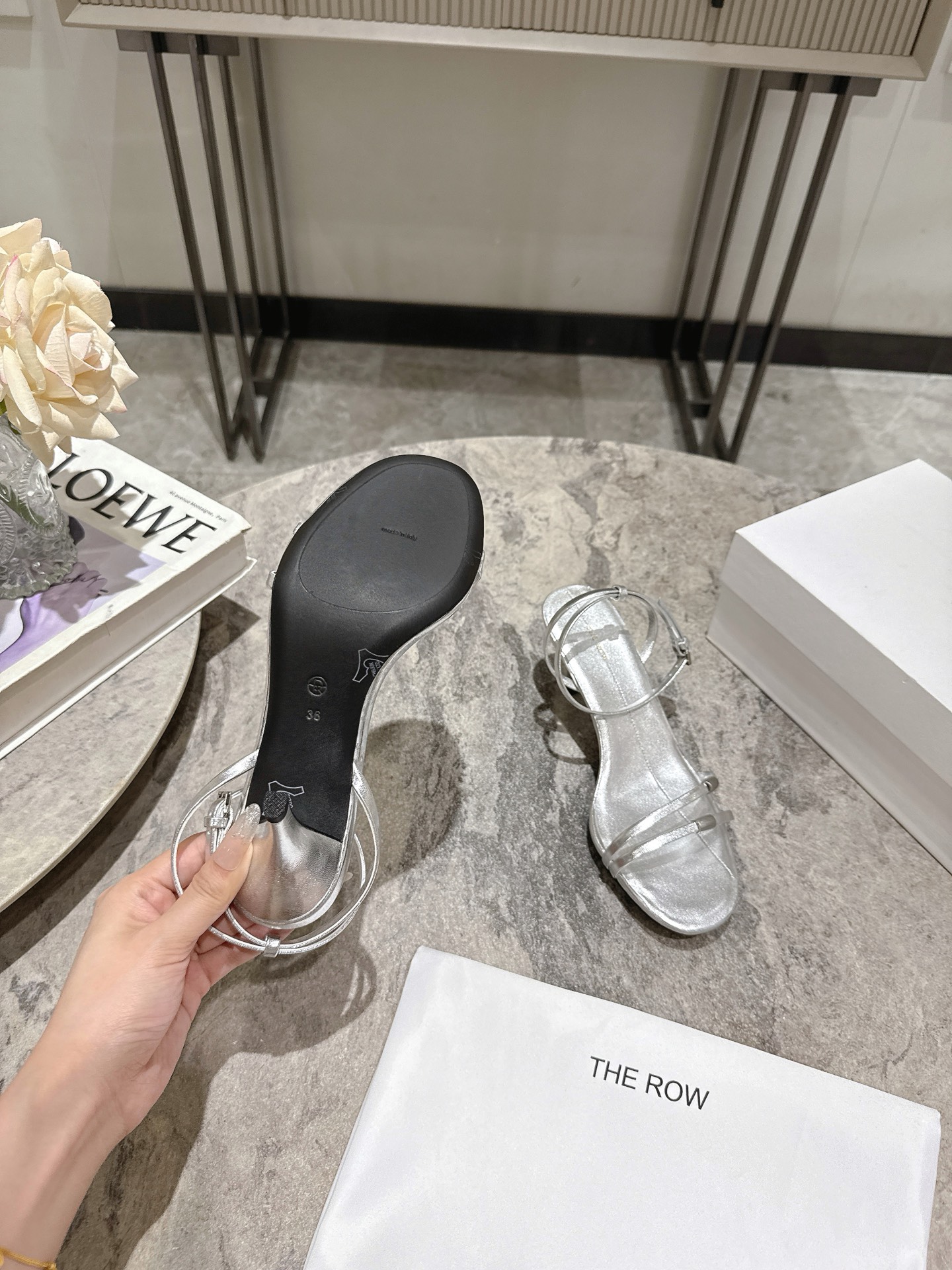 The Row Spring/Summer New Slingback Sandals Stiletto Heel Sandals 10 i1746458822400 7475 0 8