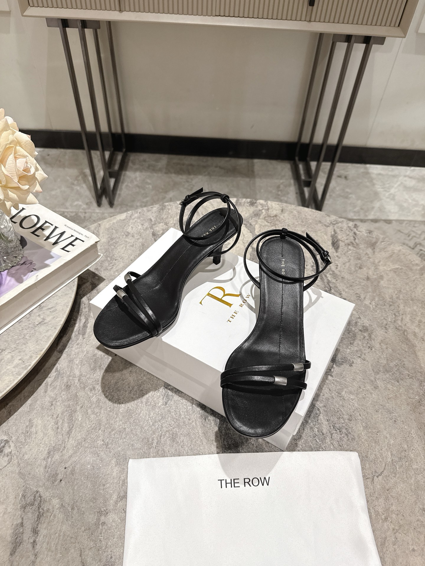 The Row Minimalist Heeled Sandals, Elegant Stiletto Ankle Strap Sandals 7 i1746458831193 4683 0 5