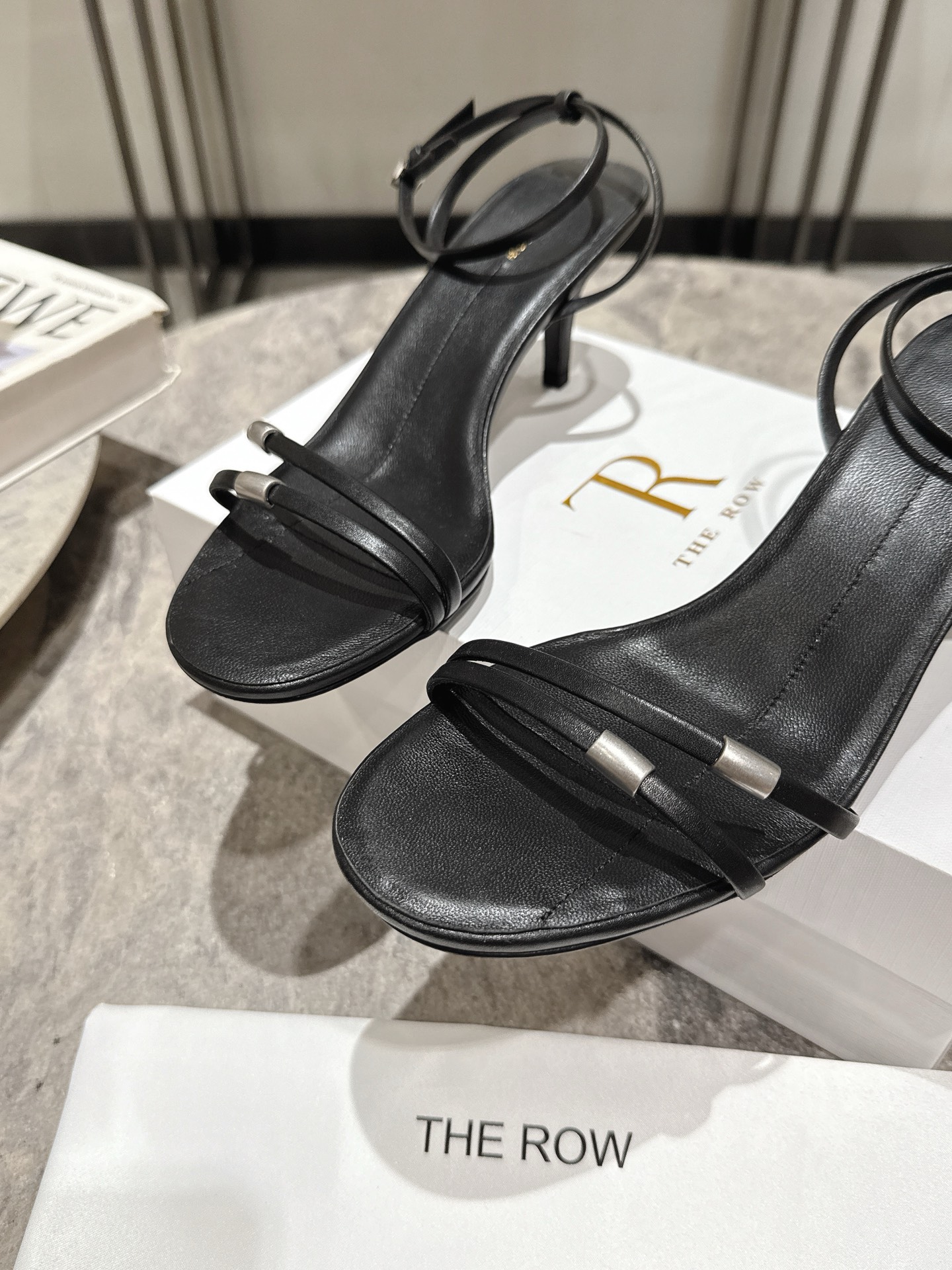 The Row Minimalist Heeled Sandals, Elegant Stiletto Ankle Strap Sandals 9 i1746458831197 2014 0 7