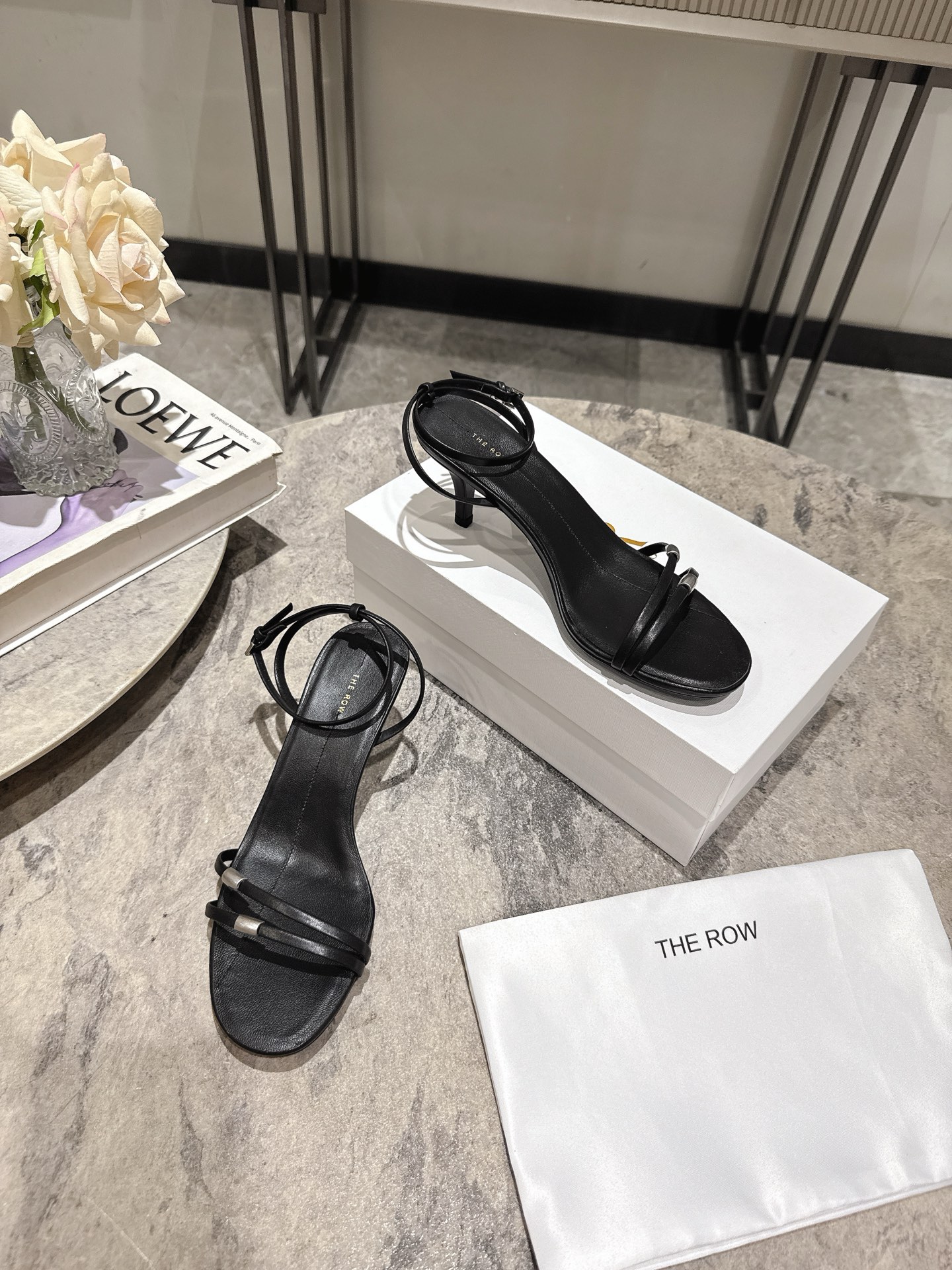 The Row Minimalist Heeled Sandals, Elegant Stiletto Ankle Strap Sandals 6 i1746458831227 6114 0 4