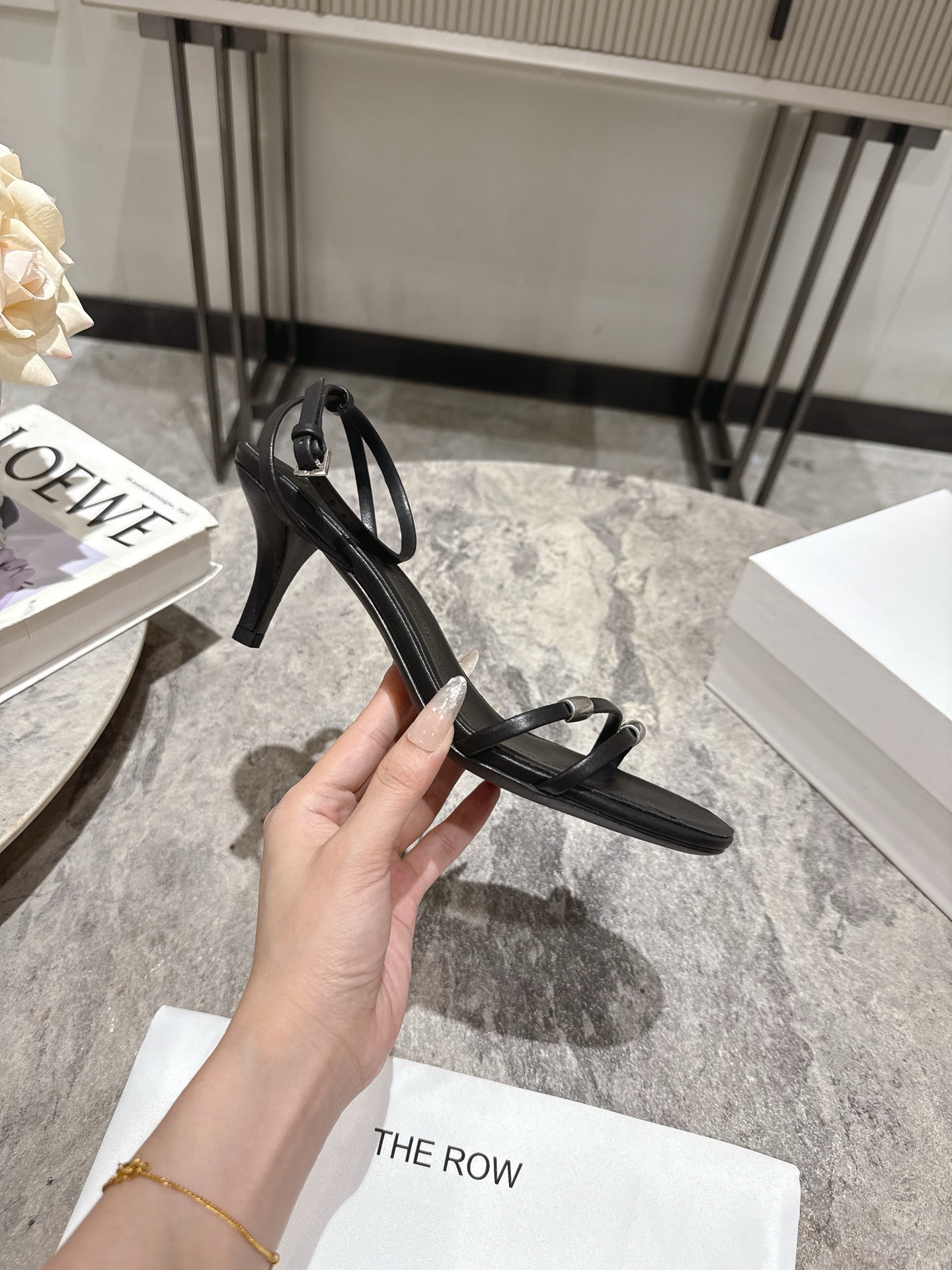 The Row Minimalist Heeled Sandals, Elegant Stiletto Ankle Strap Sandals 5 i1746458833964 3557 0 3