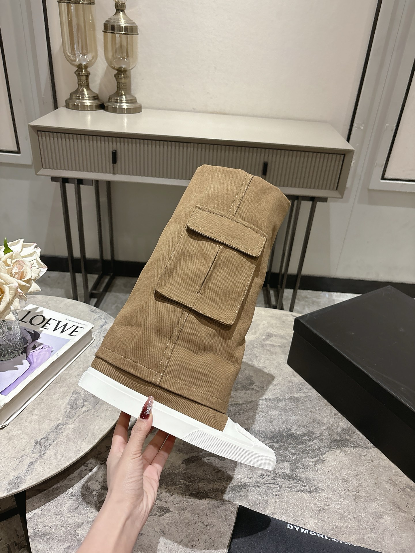 “Dymonlatriy New History Shoes: Inner Growth, Street Style, Original Fabric, 3cm Height” - 图片 7
