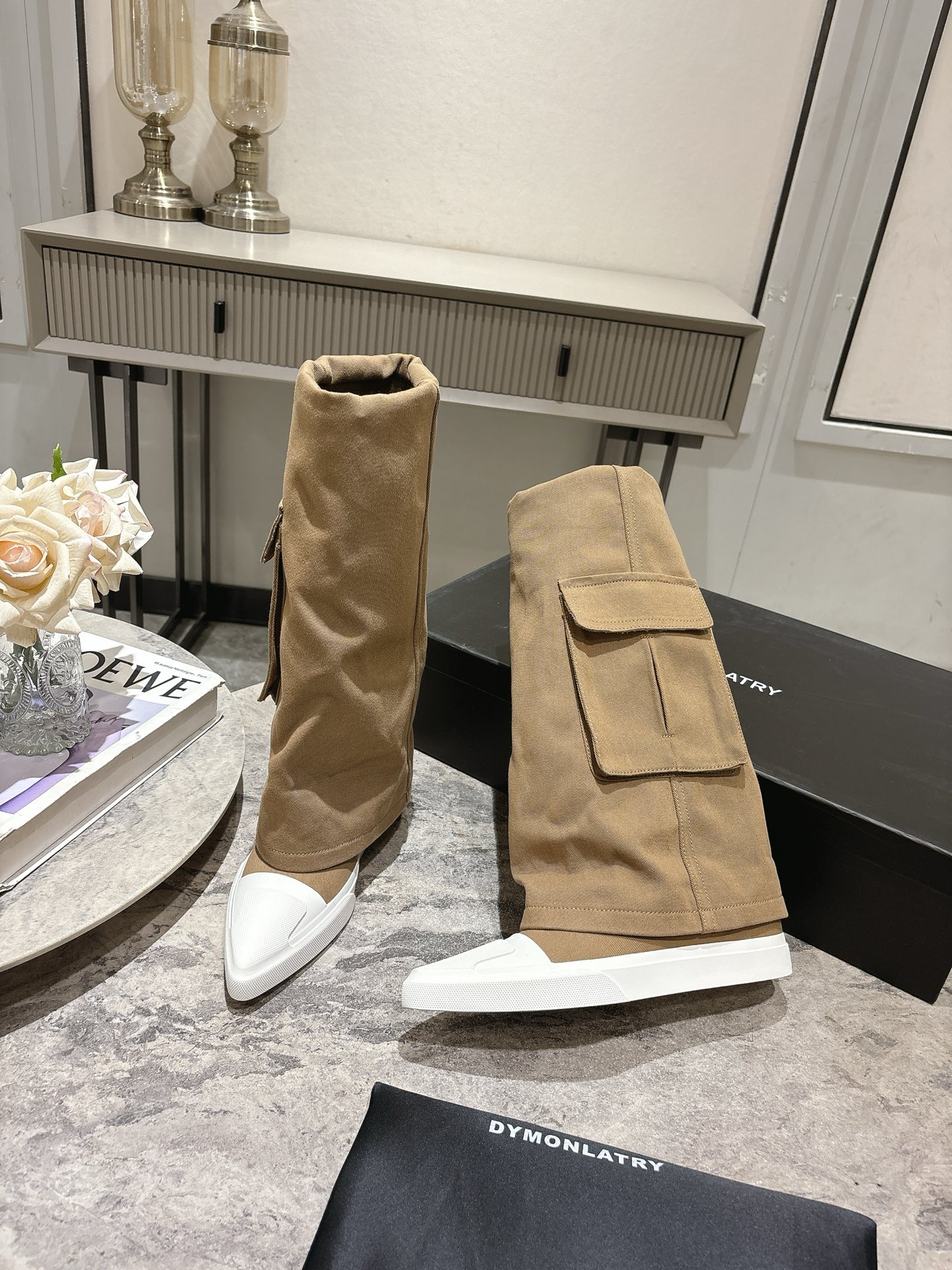 “Dymonlatriy New History Shoes: Inner Growth, Street Style, Original Fabric, 3cm Height” - 图片 3