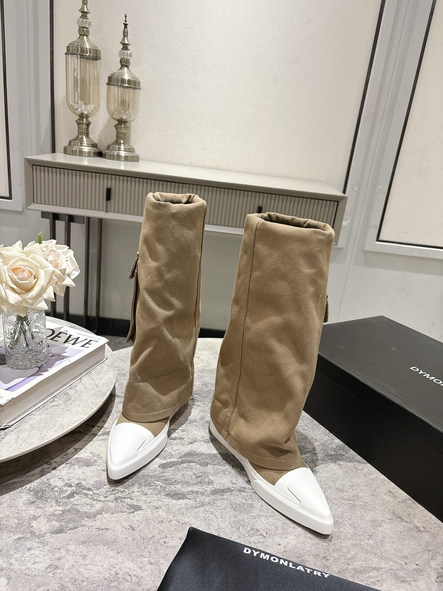 “Dymonlatriy New History Shoes: Inner Growth, Street Style, Original Fabric, 3cm Height” - 图片 2