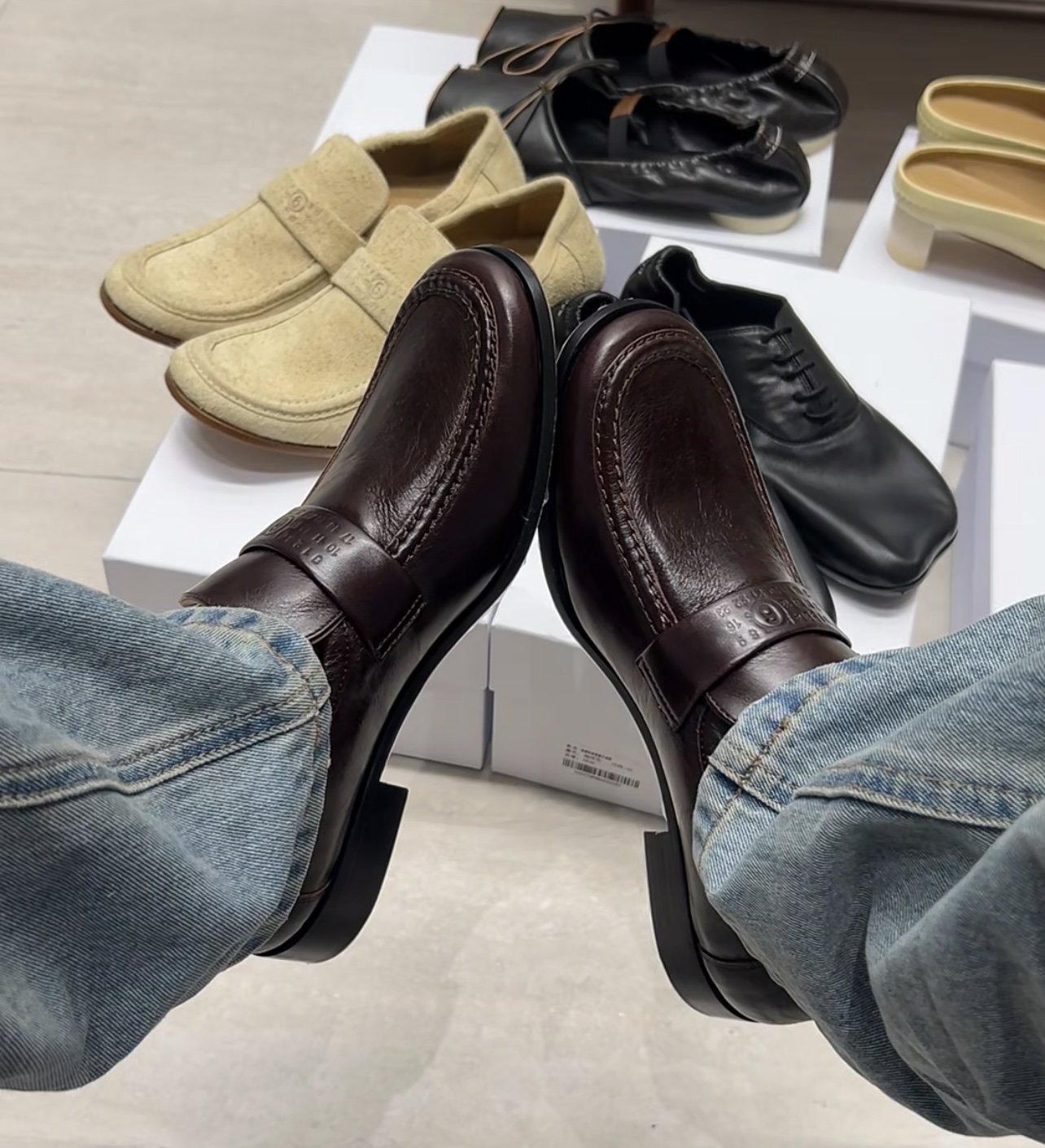 NO:921727,Upper foot picture, loafers, loafers19860909上脚图,乐福鞋,loafers,Women's Shoes