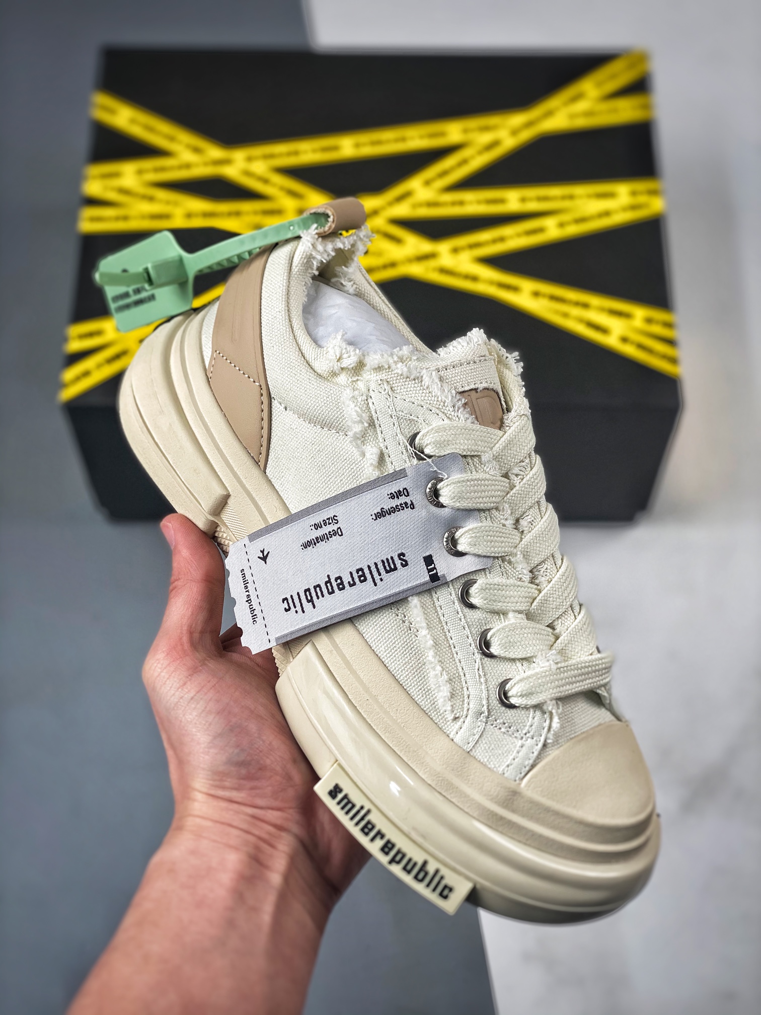 360 SMILEREPUBLIC INCEPTION 70S Low.Sp 经典银河系松糕厚底增高低帮乞丐风帆布低帮休闲运动鞋