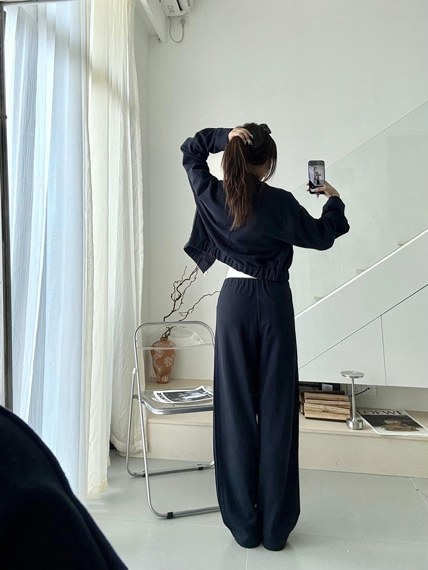 NO:567083,Tops and pants upper body pictures,,alexander wang19860909上衣 裤子上身图,,alexander wang,Women's clothing