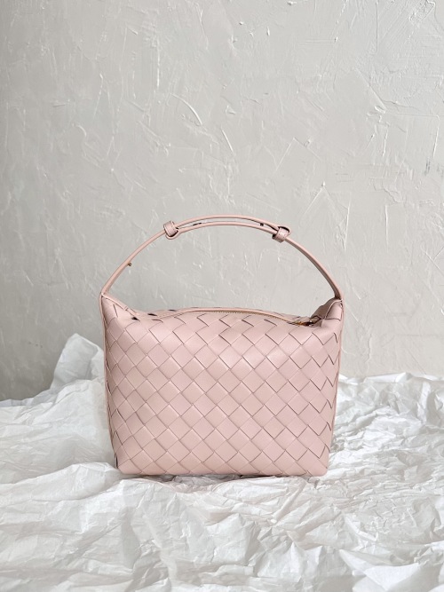 Bottega Veneta Wallace Lambskin Leather Woven Handbag,Pink,20x13x9.5cm 4 Bottega Veneta Wallace Lambskin Leather Woven Handbag,Pink,20x13x9.5cm