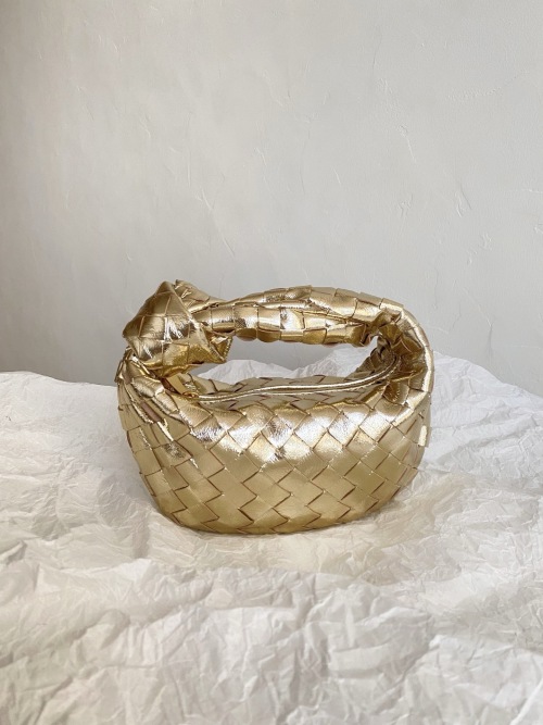 Bottega Veneta Jodie Mini Gold Lambskin Leather Handbag 8 Bottega Veneta Jodie Mini Gold Lambskin Leather Handbag