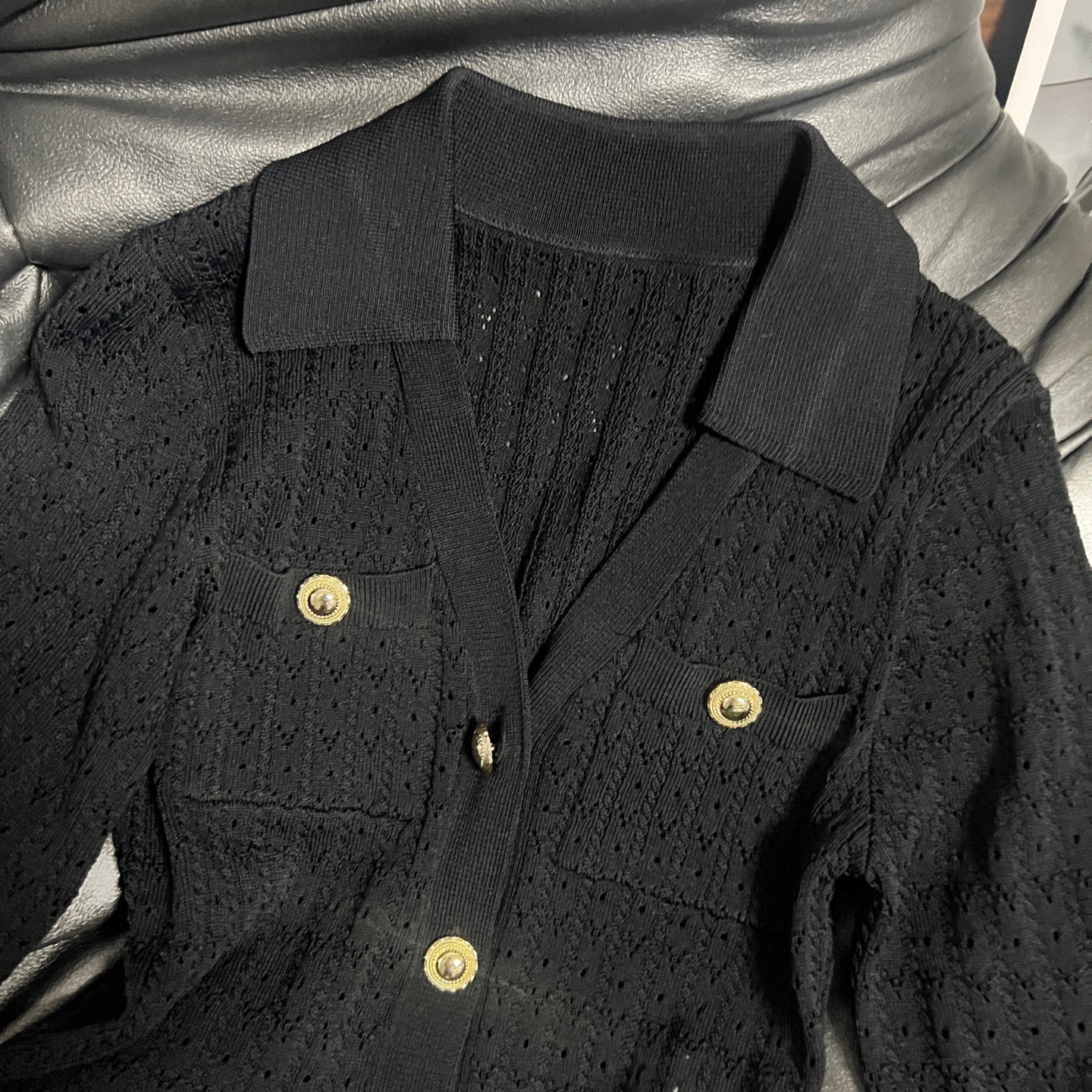“New Self-Portrait Single-Size Female Suit with Bouquets and Gold Buttons” - 图片 4