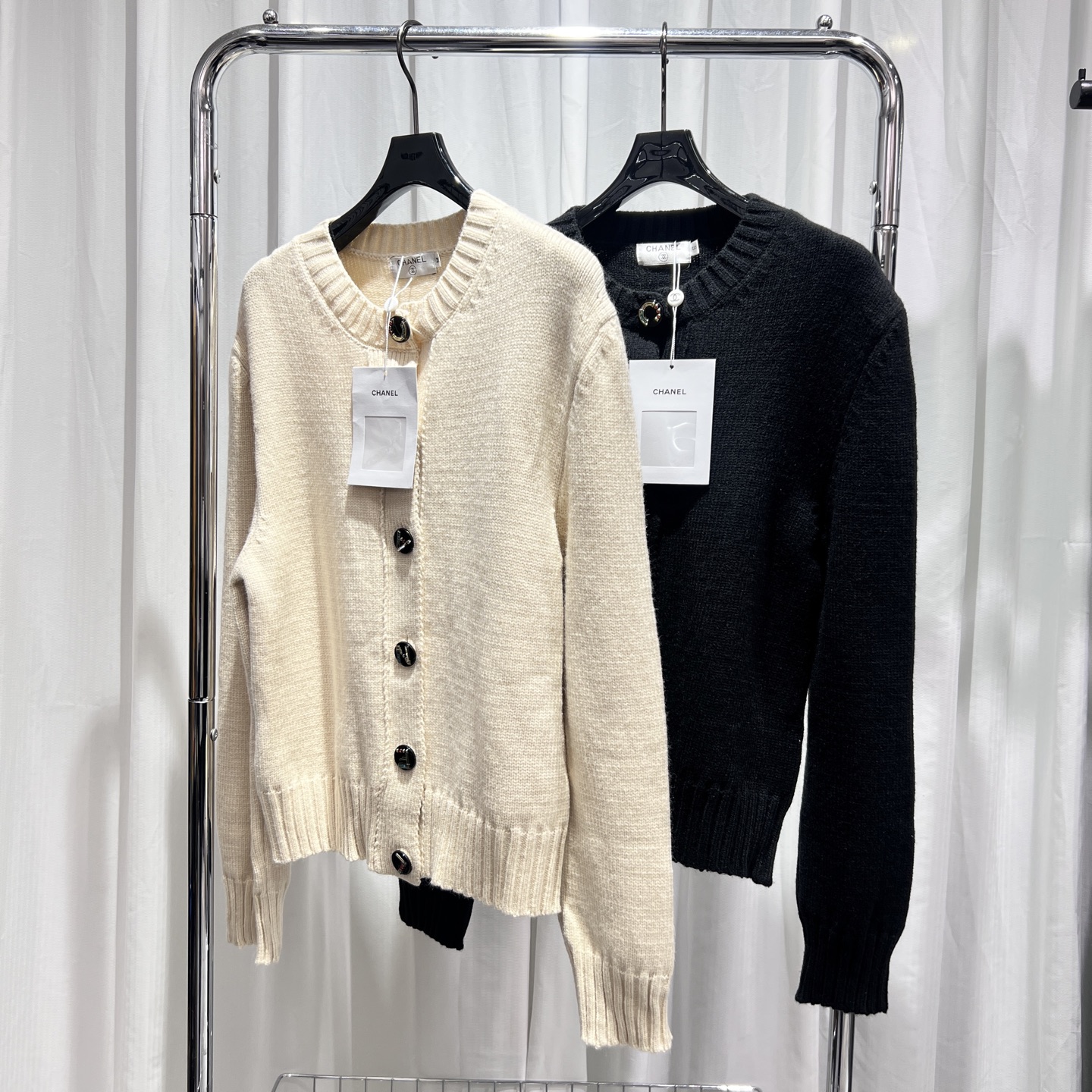 Contrast Novelty Button Cardigan