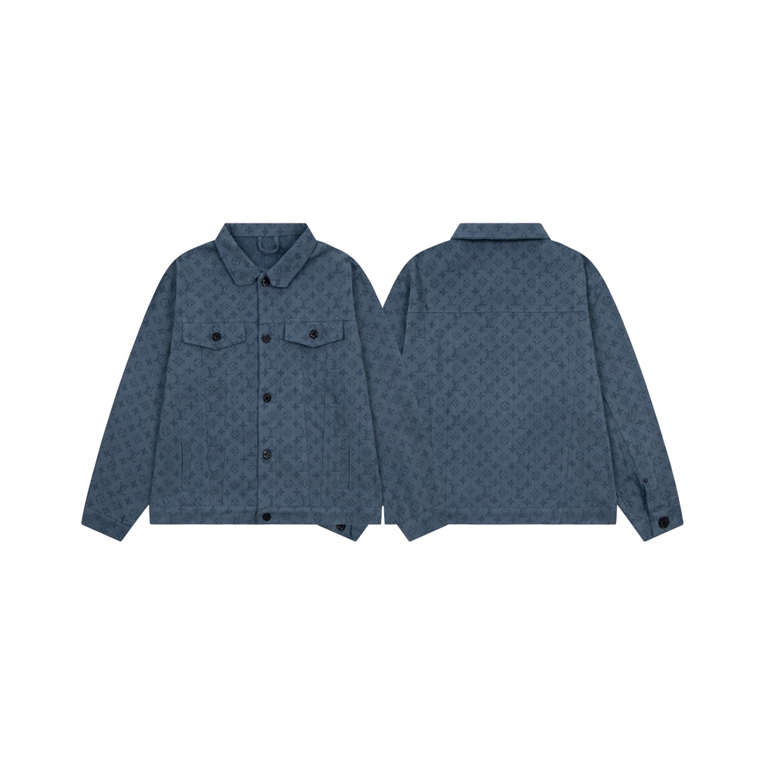 Louis Vuitton Cowboy Jacket: Classic Logo Design, High Quality, Asian Style.