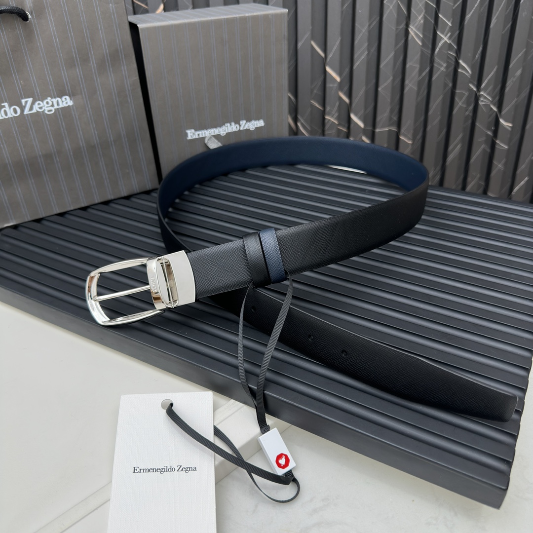 NO:138889,Zenia EZ model, counter synchronous, available on both sides, made in Italy, soft and comfortable, adjustable length, belt width 3.5cm, belt, zegna19860909杰尼亚EZ款 专柜同步 双面可用 意大利制造 手感柔软舒适 长度可调节 皮带宽3.5cm,皮带,zegna,Belt