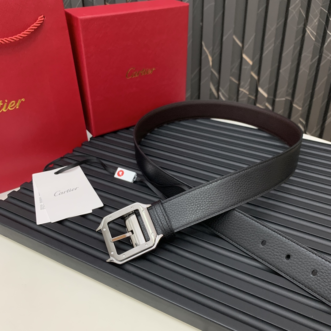 Cartier Wholesale
 Belts Black Brown Cowhide QH107550