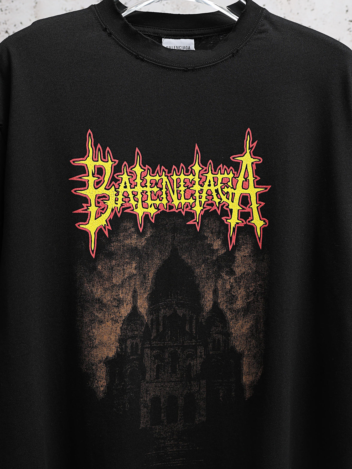 Balenciaga 高版本BALENCIAGA 26SS Sacre Coeur棉质印花T恤