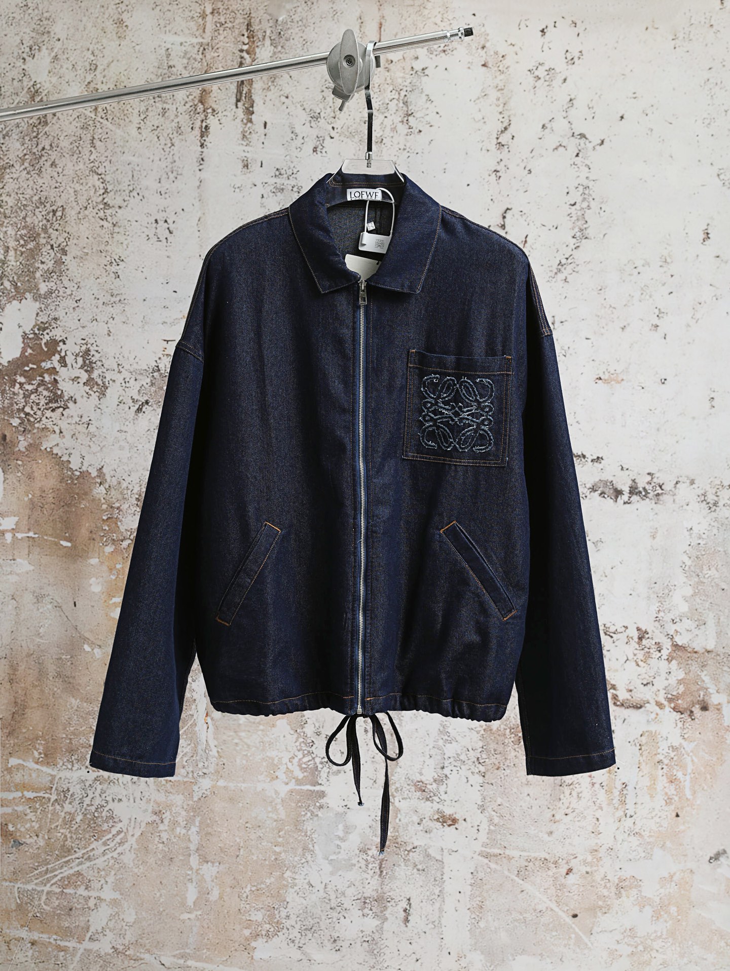 🔥🔥P240 (versión alta) LOEWE 26FW Chaqueta vaquera de algodón con logo bordado ●Original comprado por 11900 …