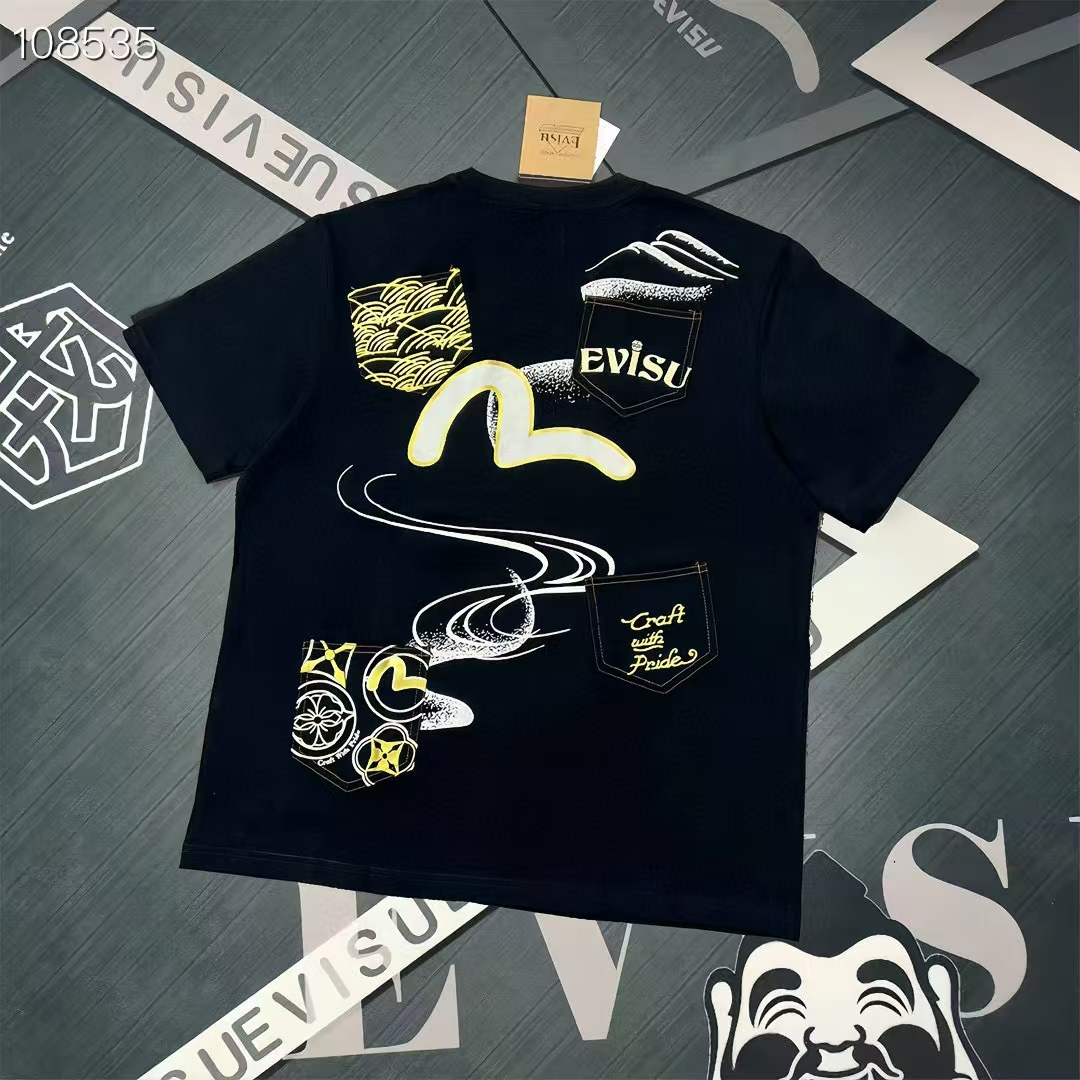 Nuevo producto primavera 2025 camiseta casual de moda para hombre con múltiples bolsillos y múltiples estampados número…