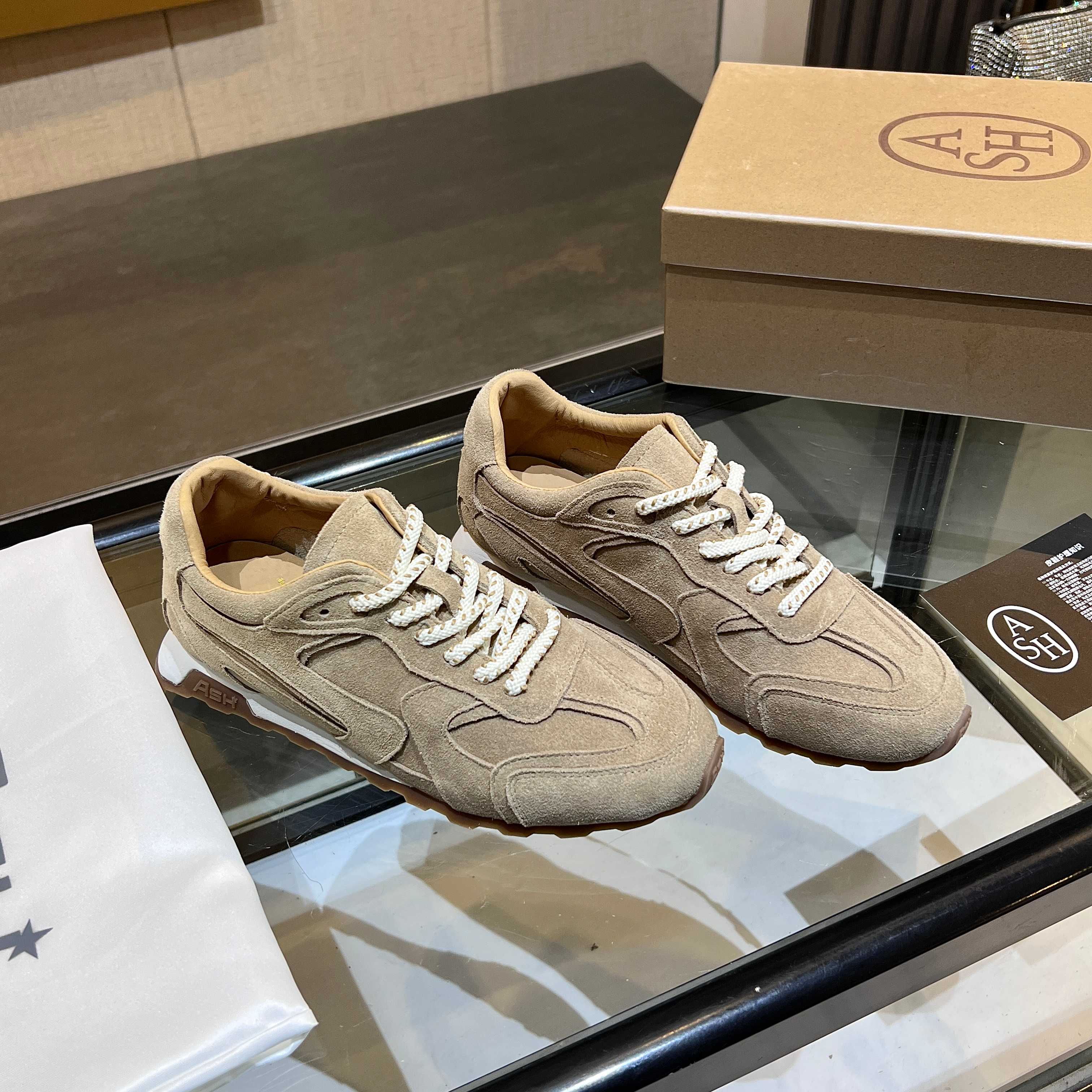 New Ash Number 2502: Kasar-Skin Shoes with Cow Velvet, Rubber Soles. - 图片 9