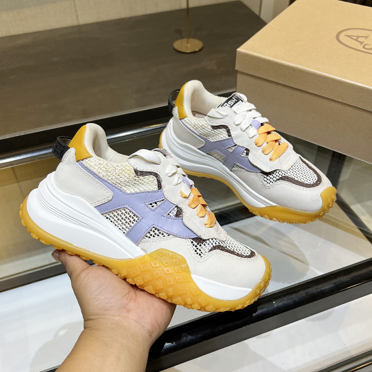 ASH Women's Mesh Chunky Sneakers Breathable Fashion Casual Walking Shoes 1 ASH Women's Mesh Chunky Sneakers Breathable Fashion Casual Walking Shoes