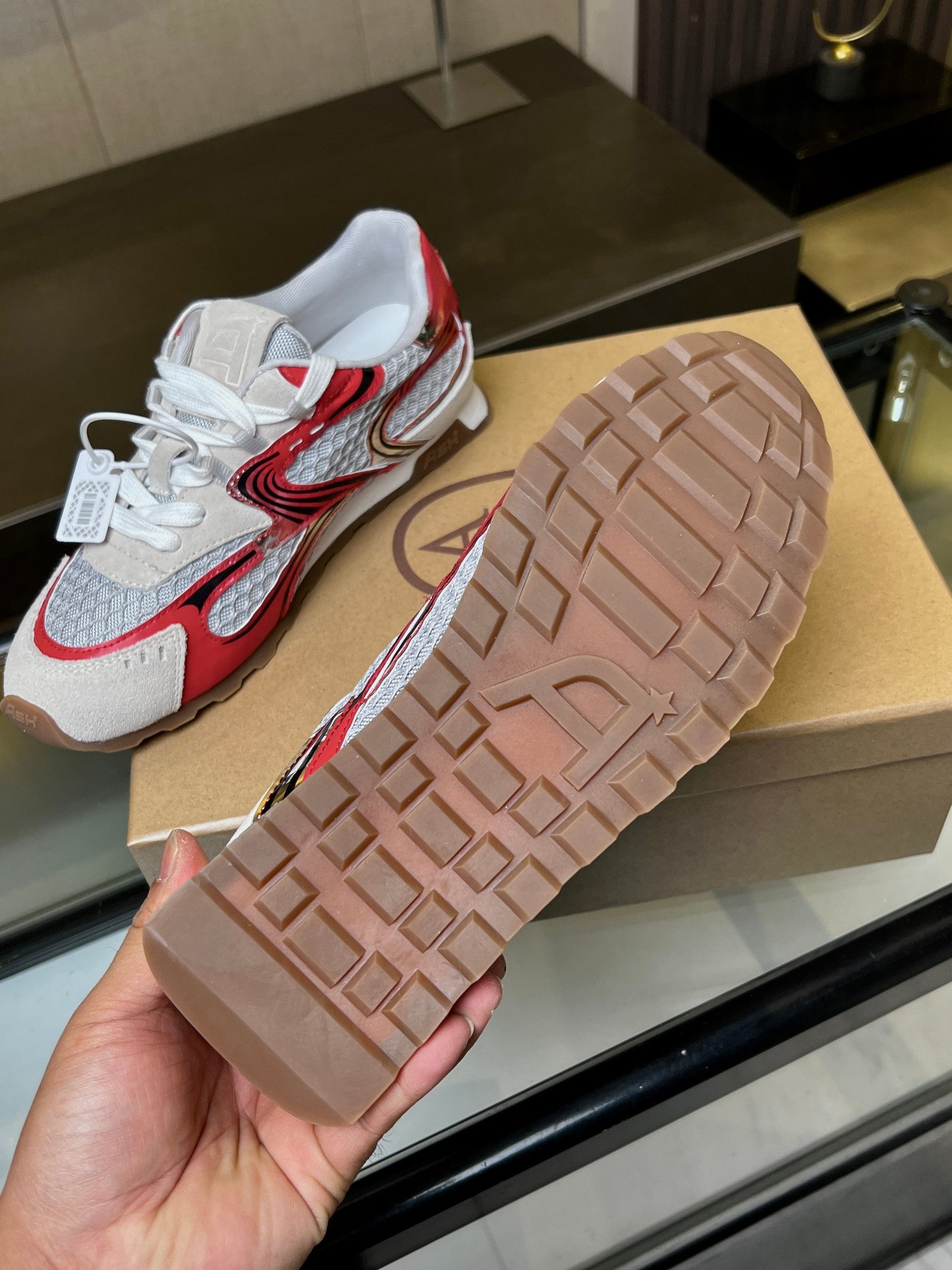 New Ash Section 2503: Spring Kasar Skin Shoes with Cow Fabric and Rubber Soles - 图片 5